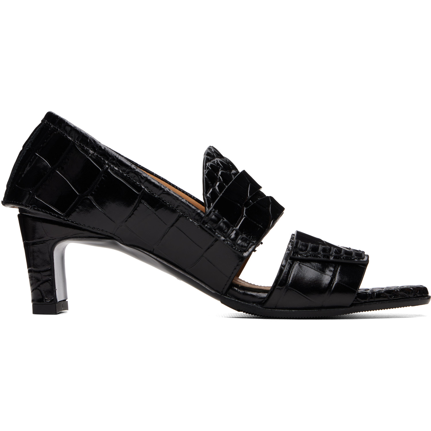 OUR LEGACY Black Court Heeled Sandals