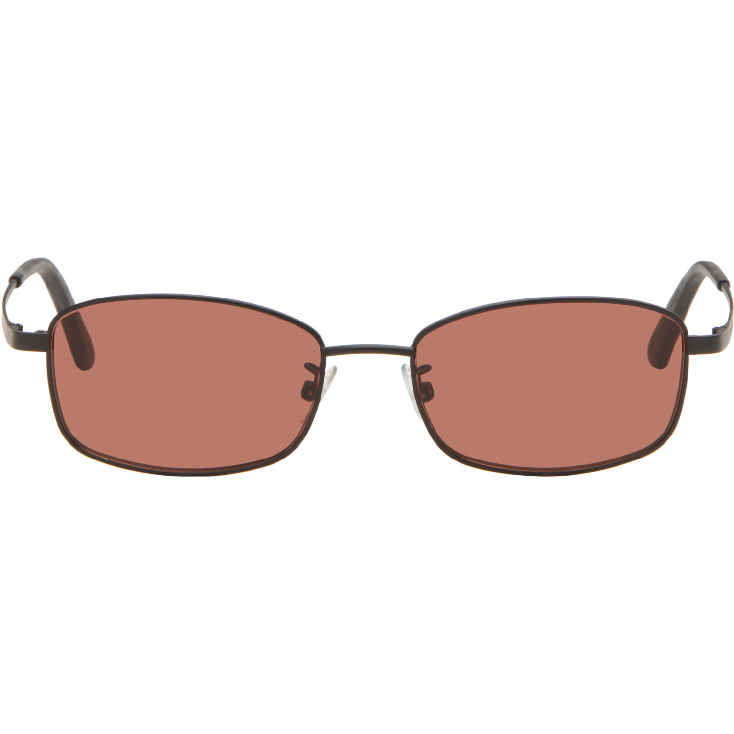 OUR LEGACY Black Rectangular 'Librarian' Sunglasses