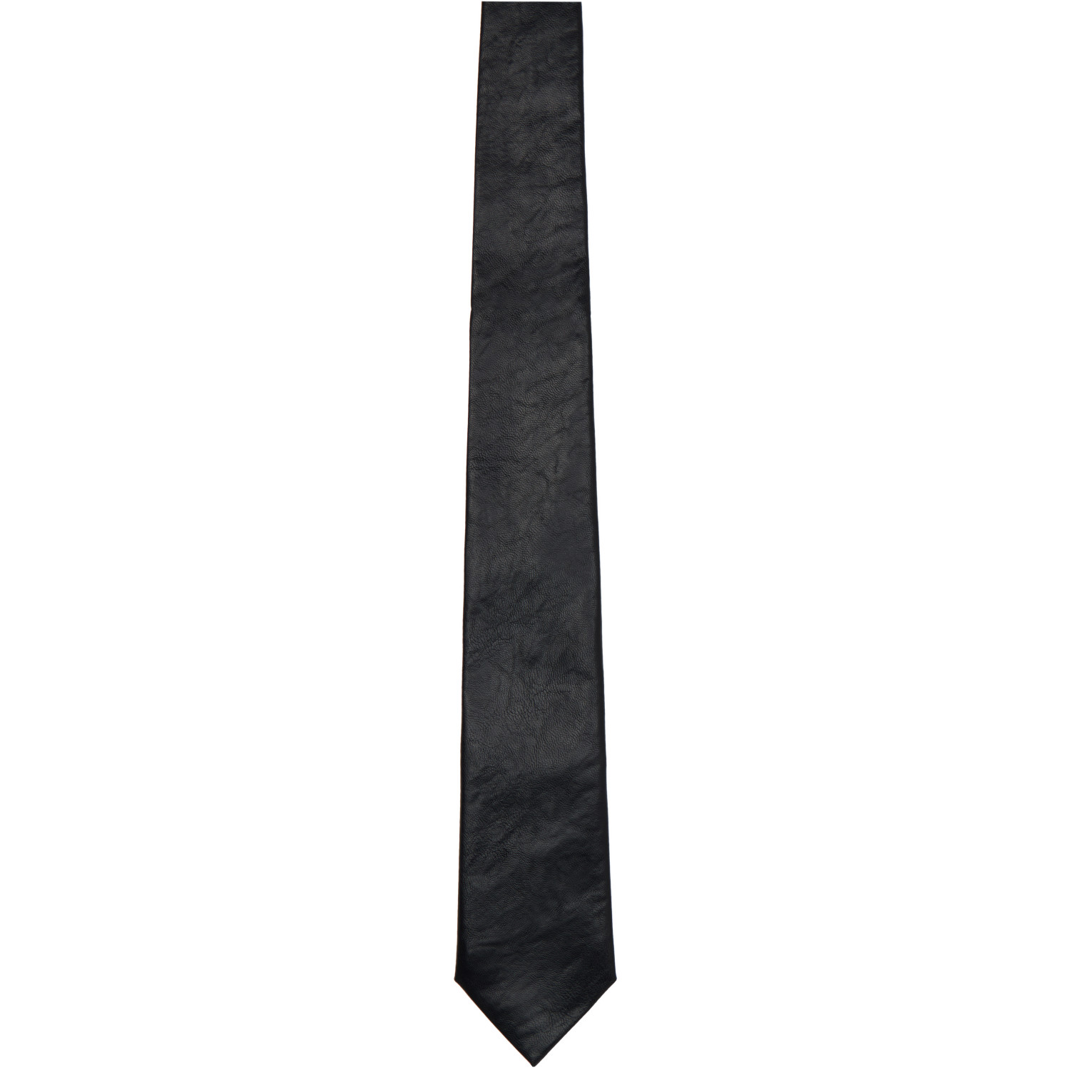 OUR LEGACY Black 'Real Fake Leather' Tie