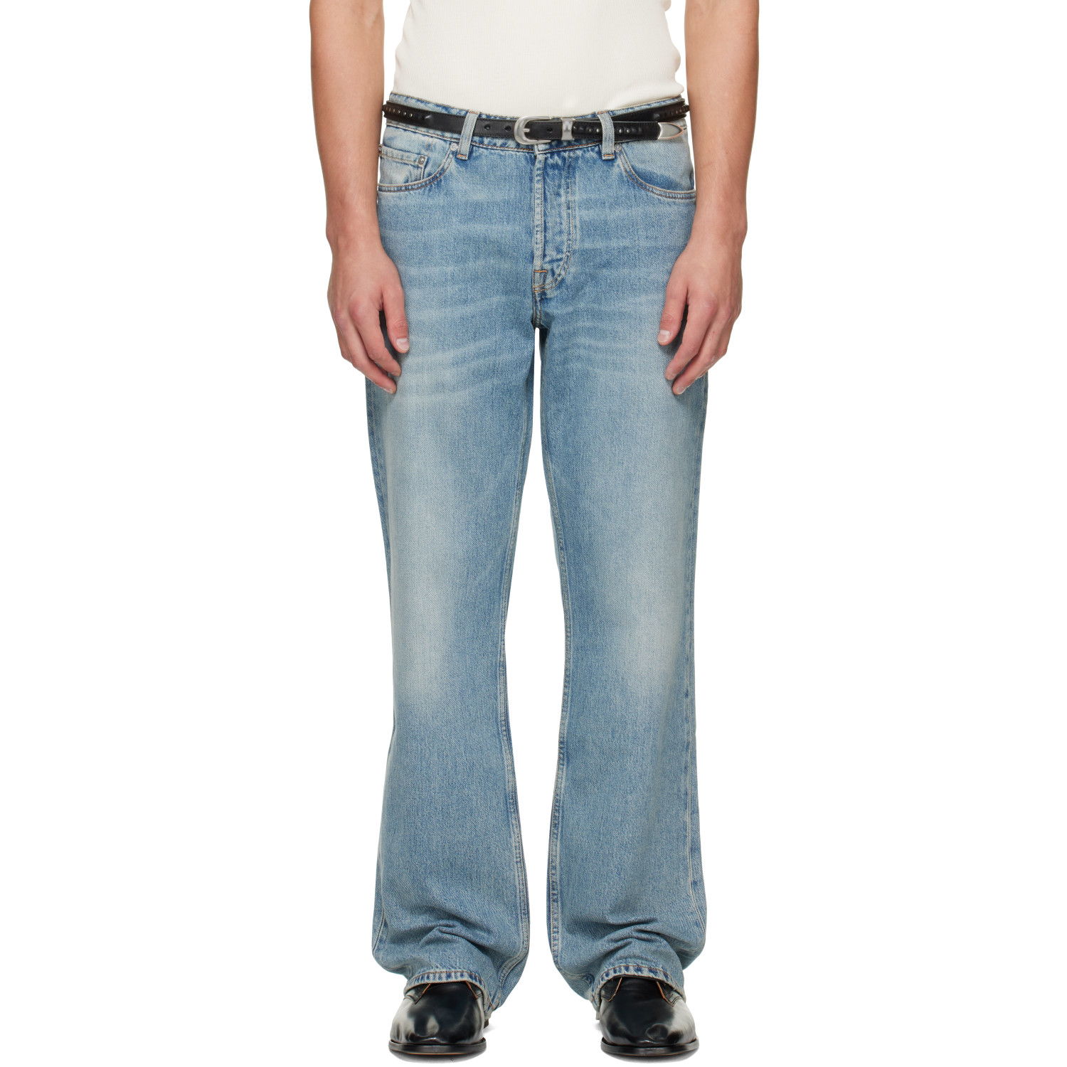 OUR LEGACY Blue Slate Cut Jeans