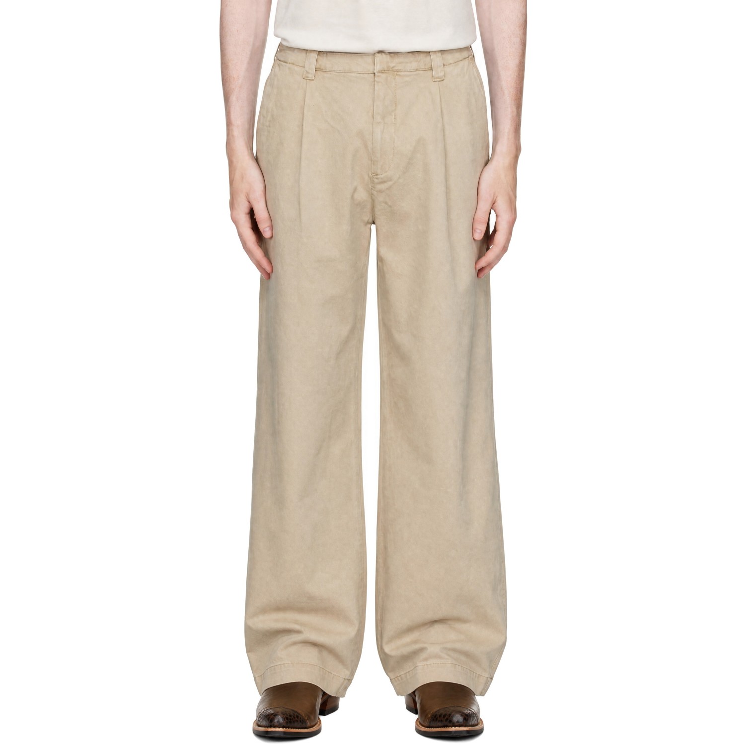 OUR LEGACY Beige Still Chino Trousers