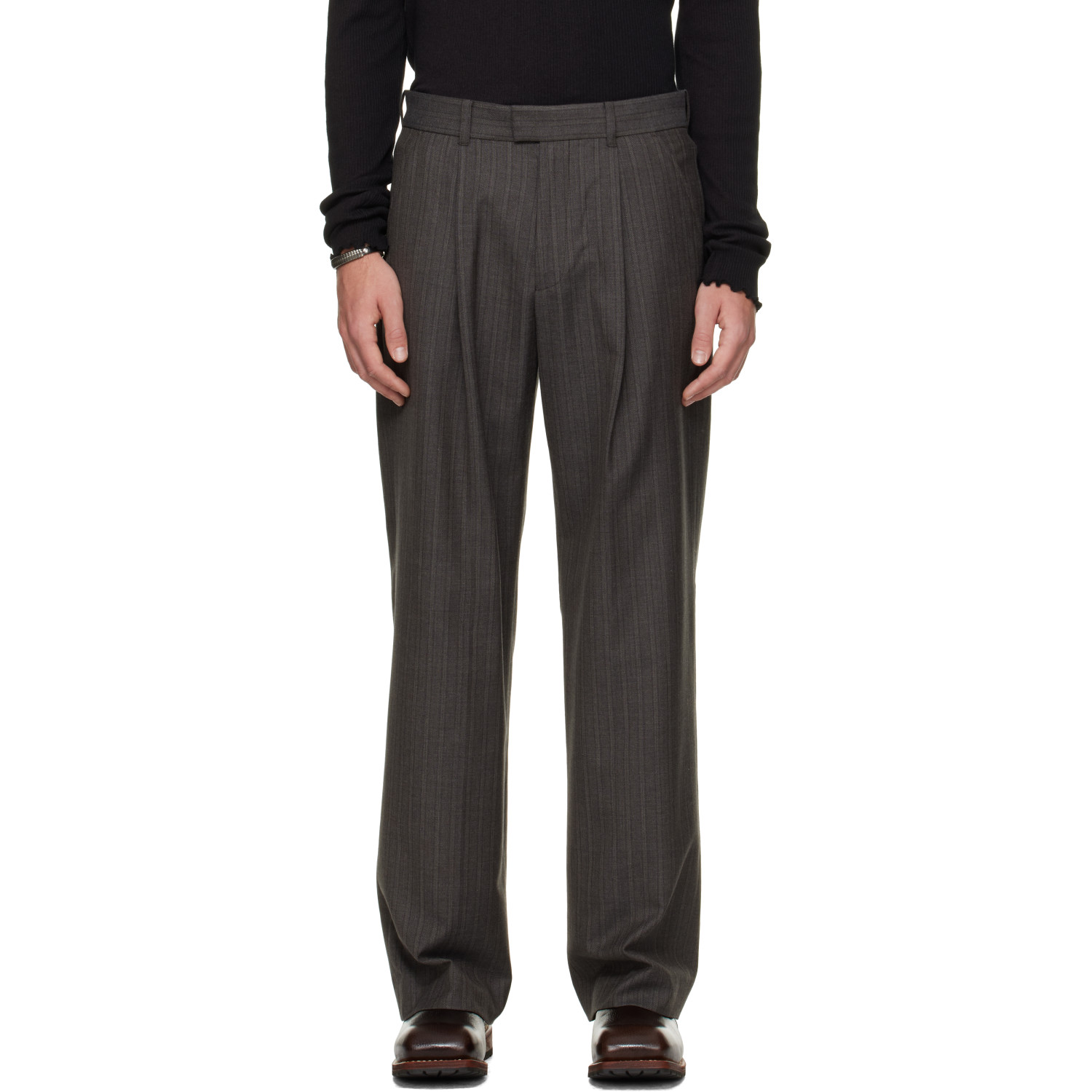 OUR LEGACY Gray Slack Trousers