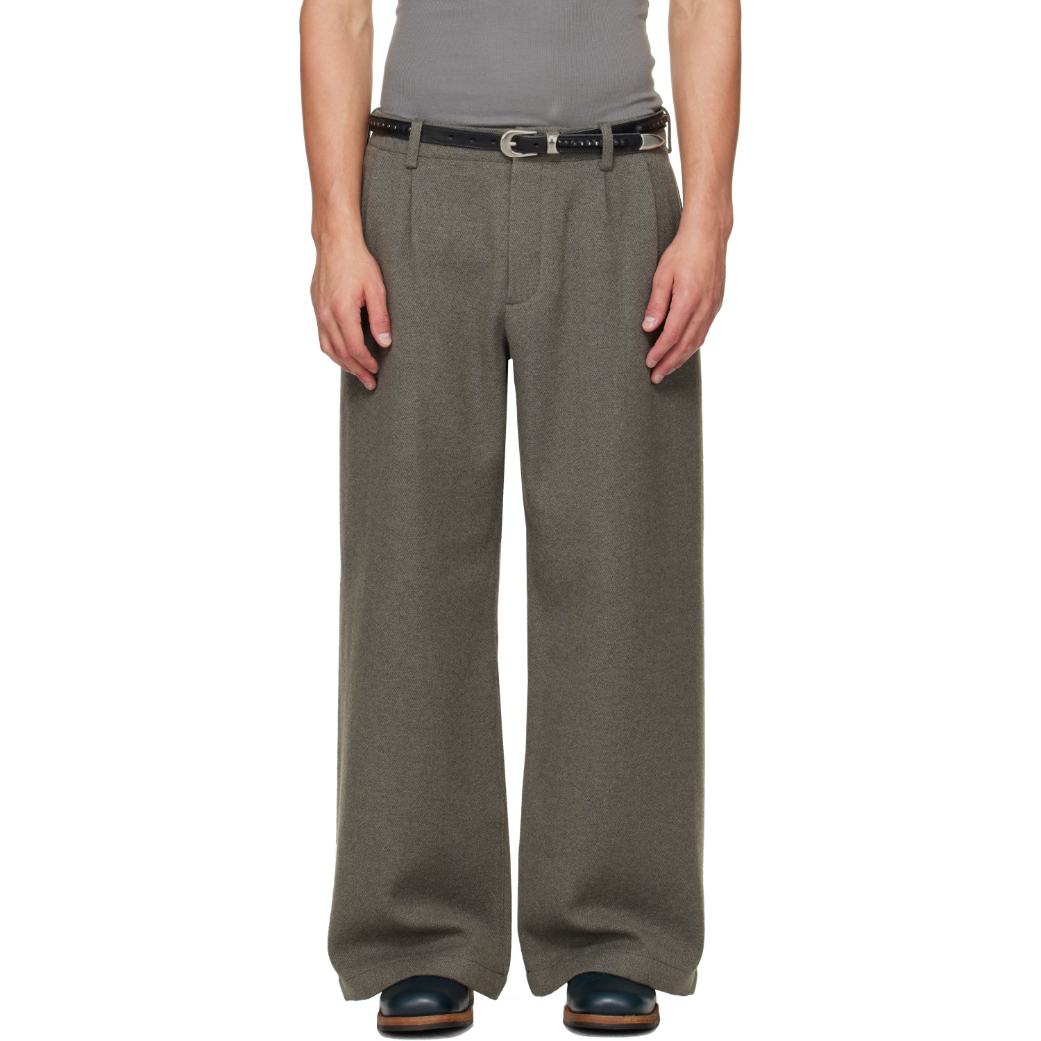 OUR LEGACY Gray Bridge Chino Trousers