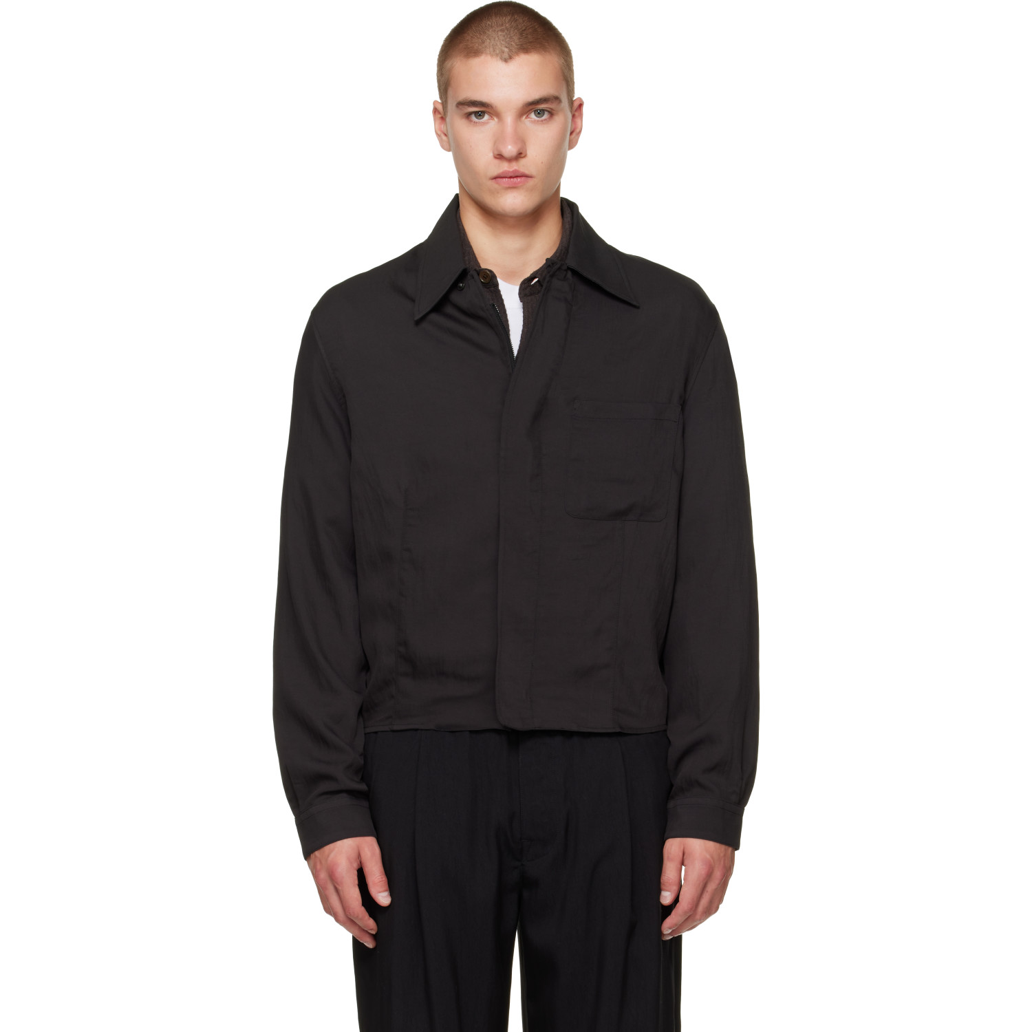 OUR LEGACY Black Sift Zip Overshirt