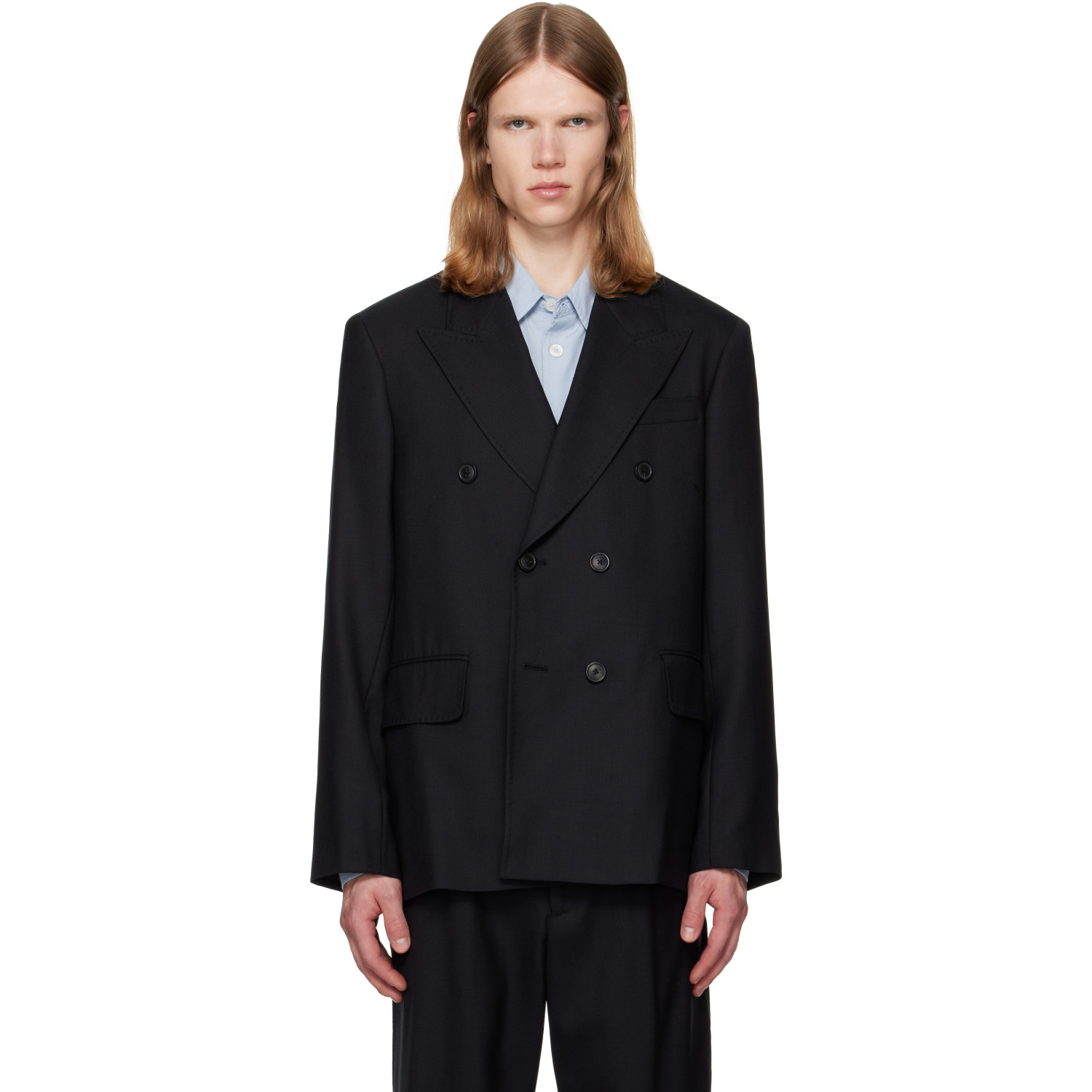 OUR LEGACY Black Unconstructed DB Blazer