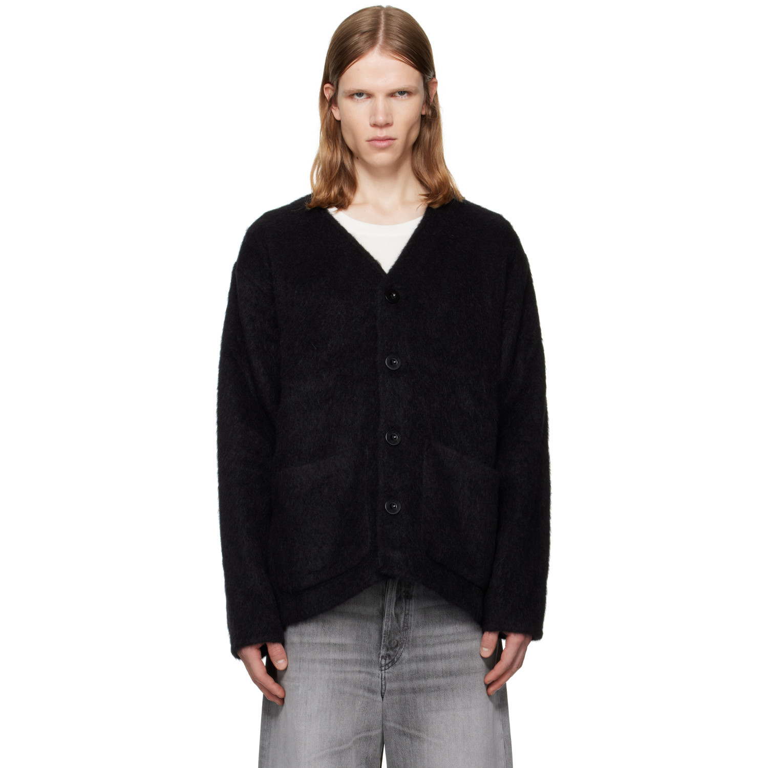 OUR LEGACY Black Wool Cardigan