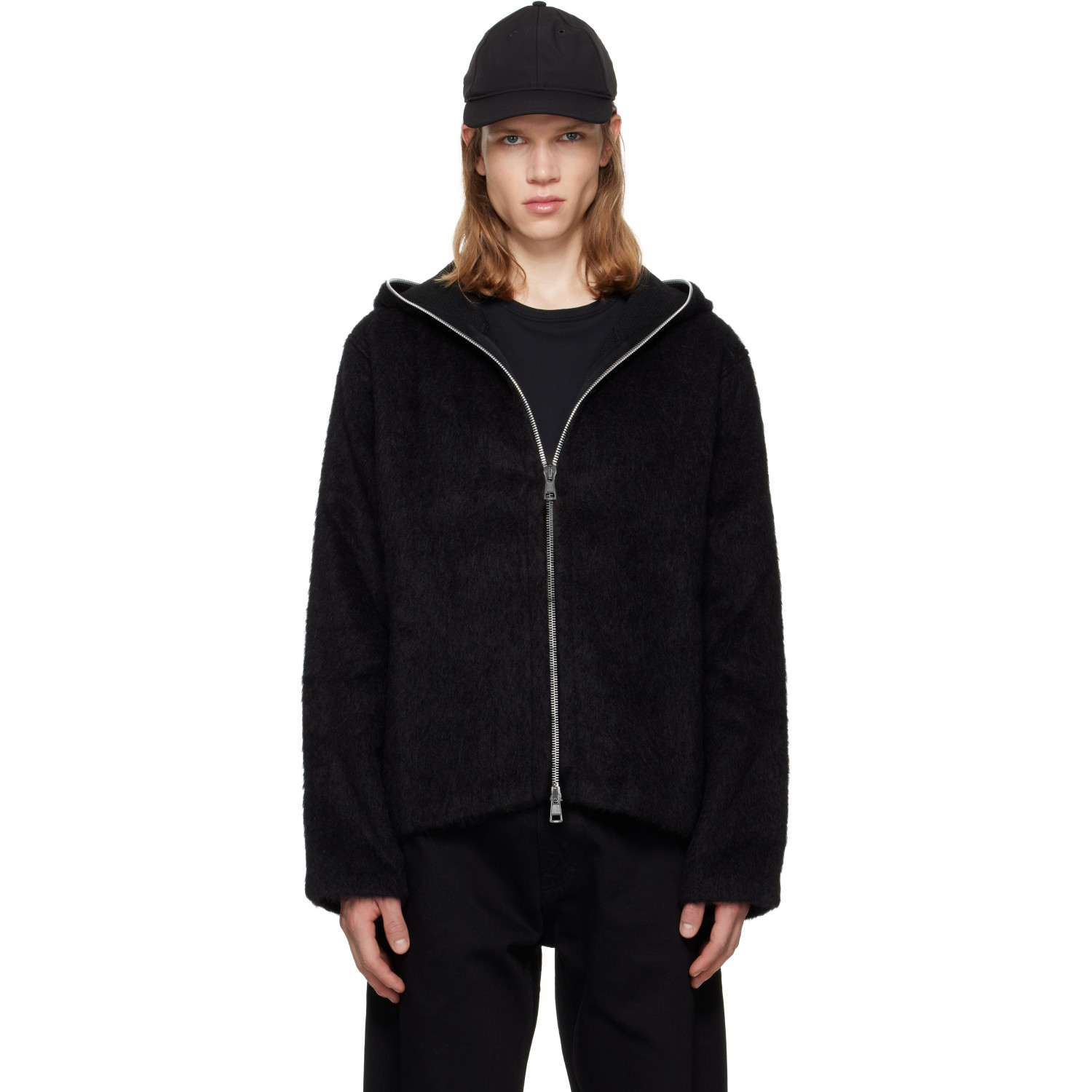 OUR LEGACY Black Full Zip Hoodie