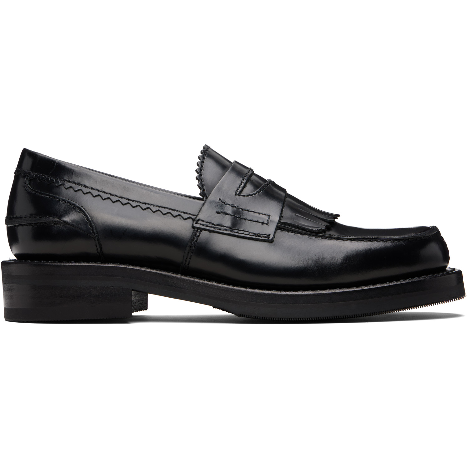 OUR LEGACY Black Leather Loafers