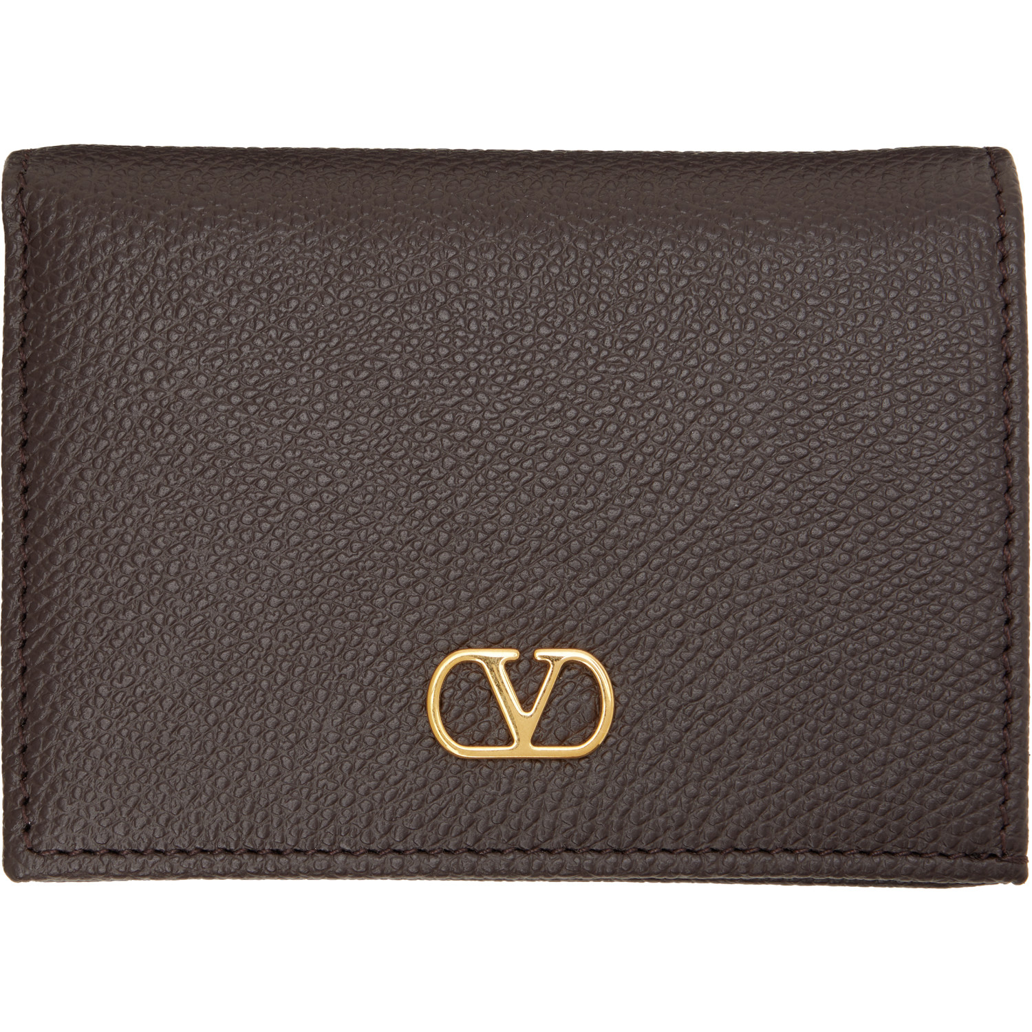 Valentino Garavani Brown VLogo Signature Wallet