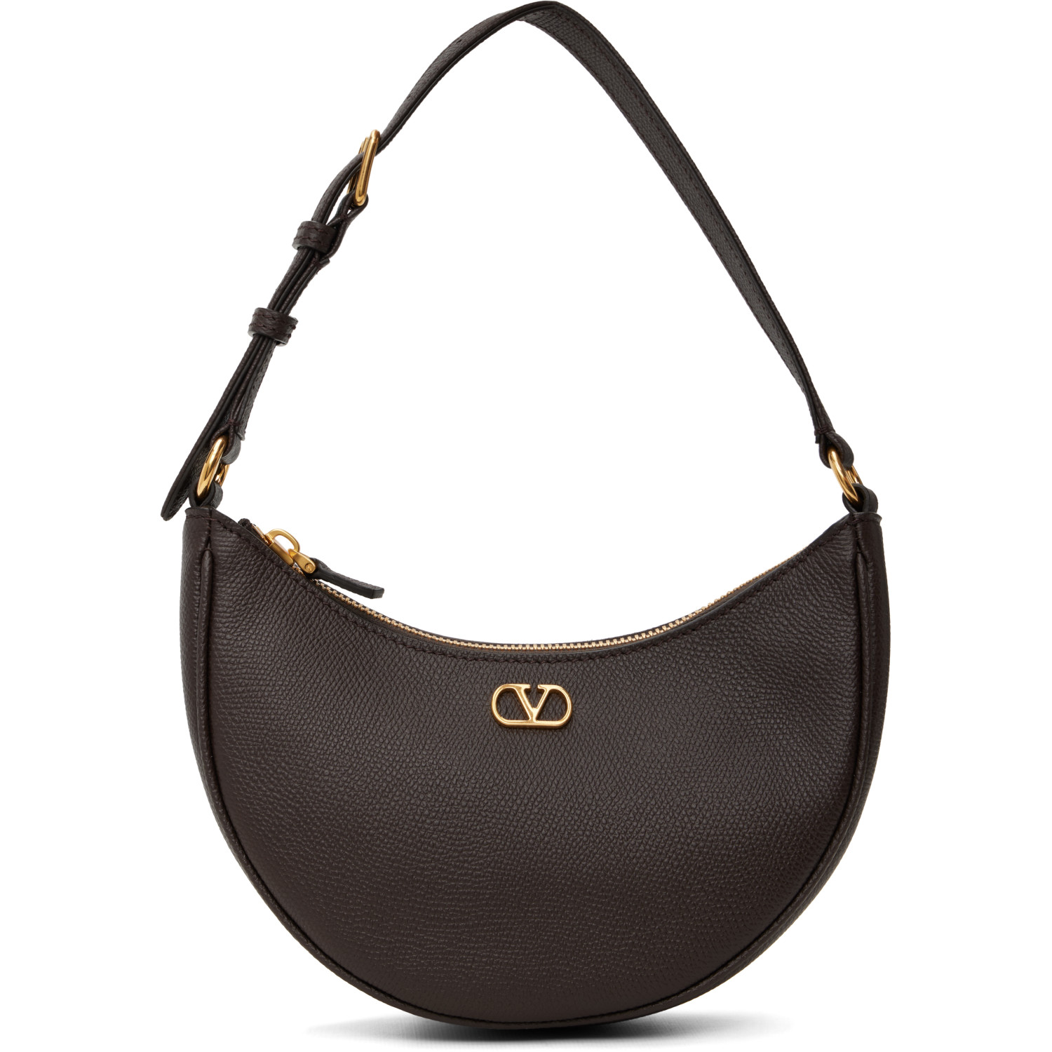 Valentino Garavani Brown VLogo Signature Shoulder Bag