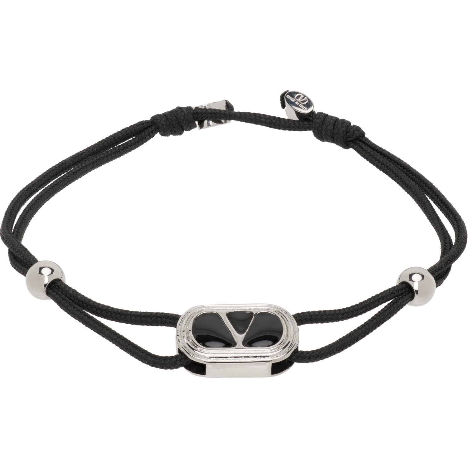 Valentino Garavani Ovalette Enameled Logo Bracelet