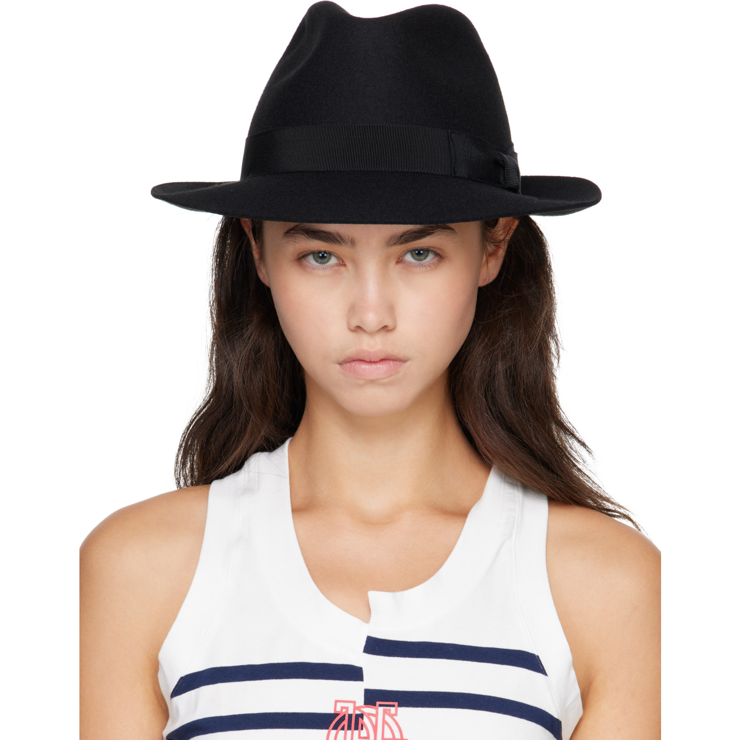 Jean Paul Gaultier Black Borsalino Hat