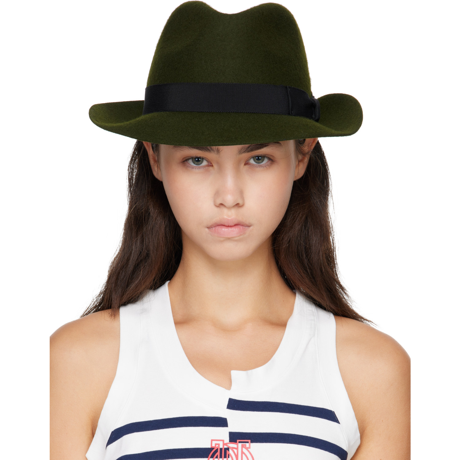 Jean Paul Gaultier Khaki Borsalino Hat