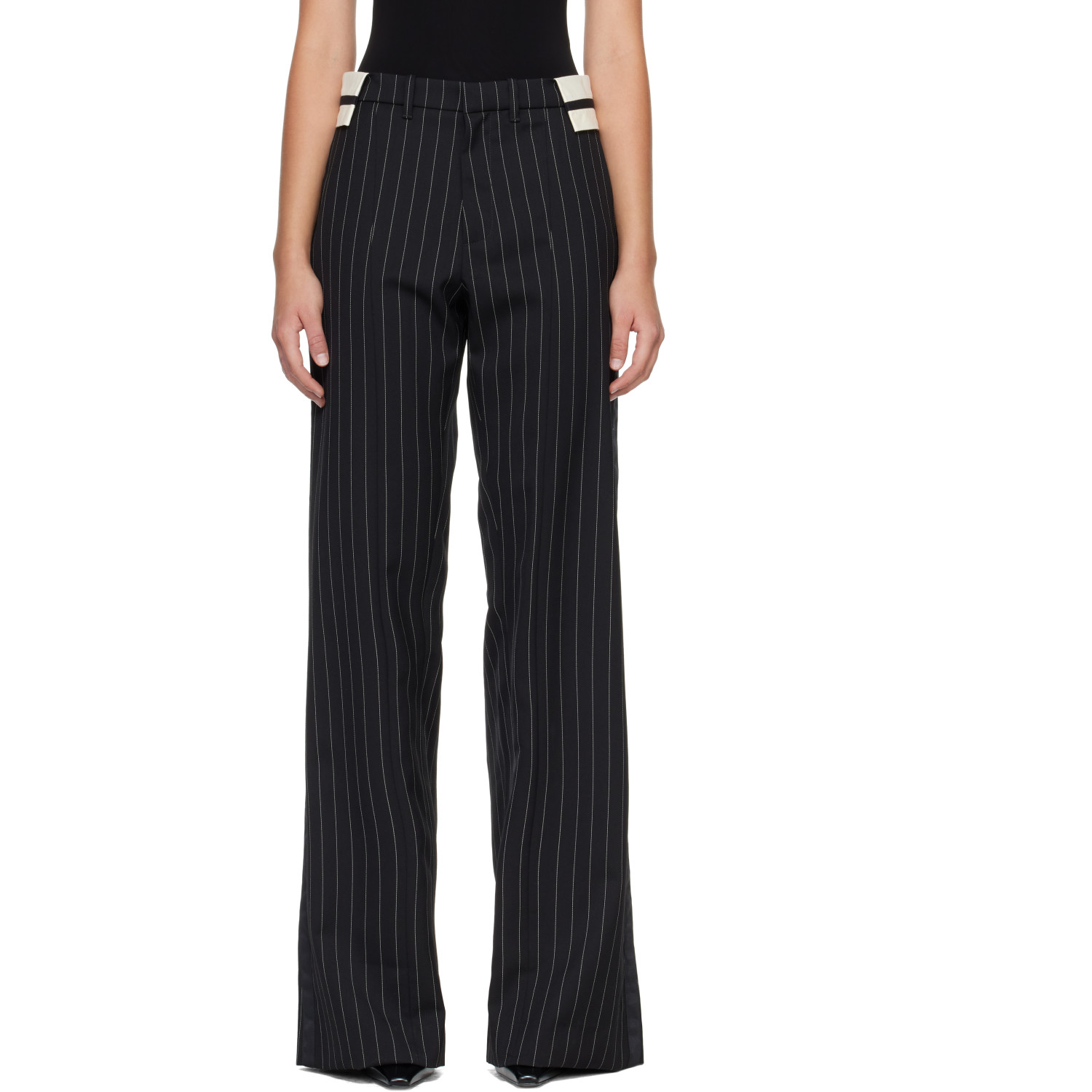 Jean Paul Gaultier Black 'The Tennis Tailored' Trousers