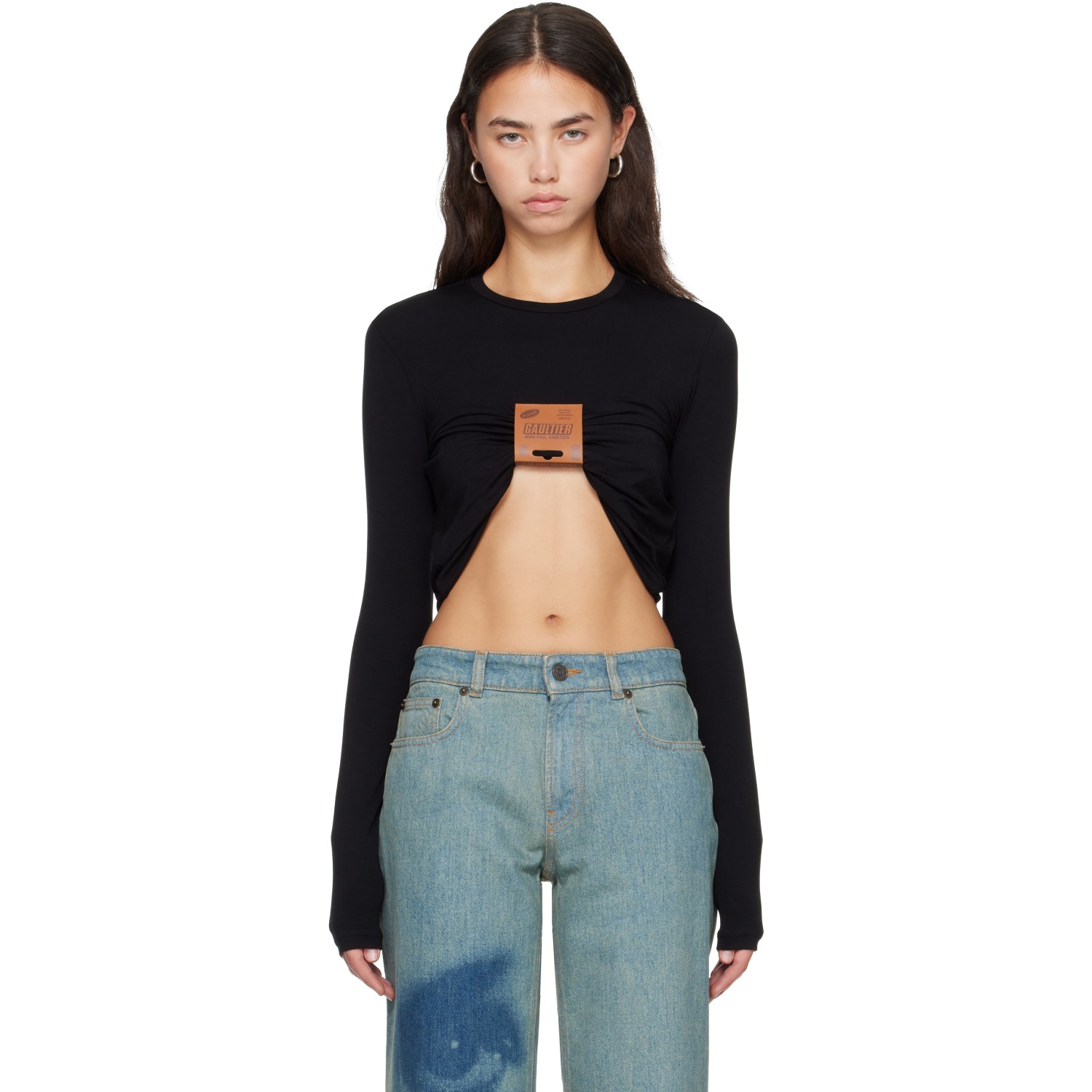 Jean Paul Gaultier Black 'The Label' T-shirt