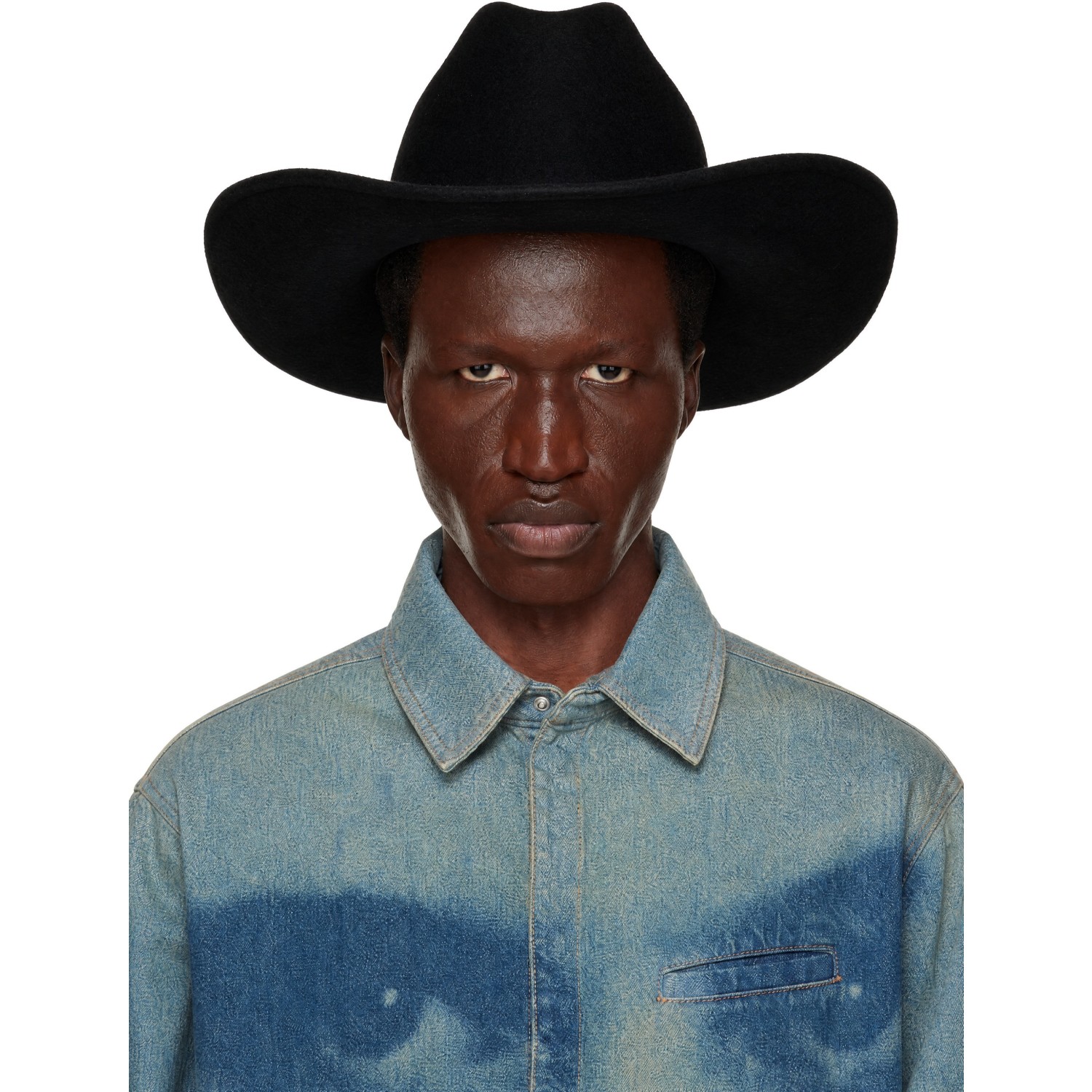 Jean Paul Gaultier Black 'The Cowboy' Hat