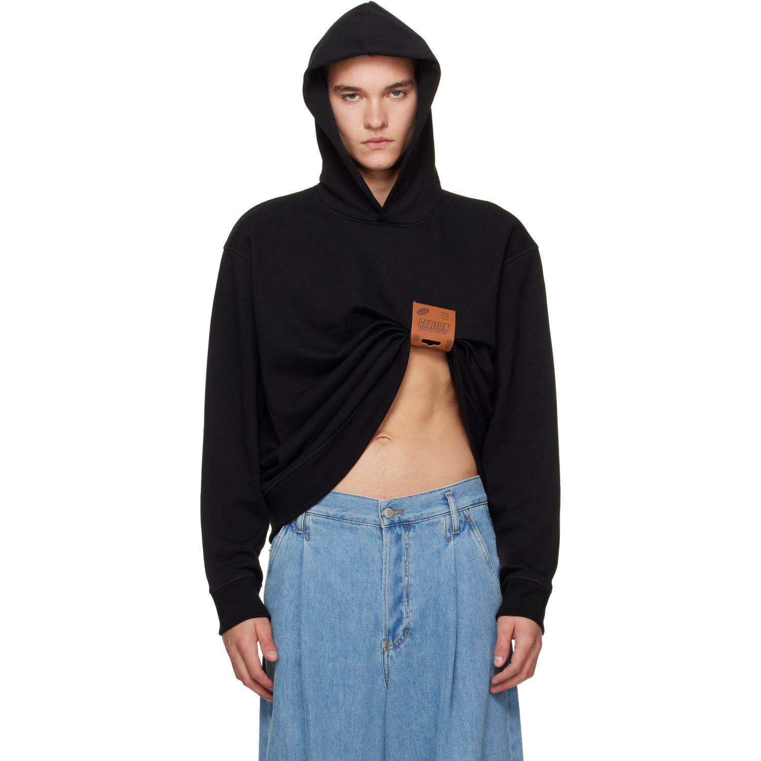 Jean Paul Gaultier Black 'The Label' Hoodie