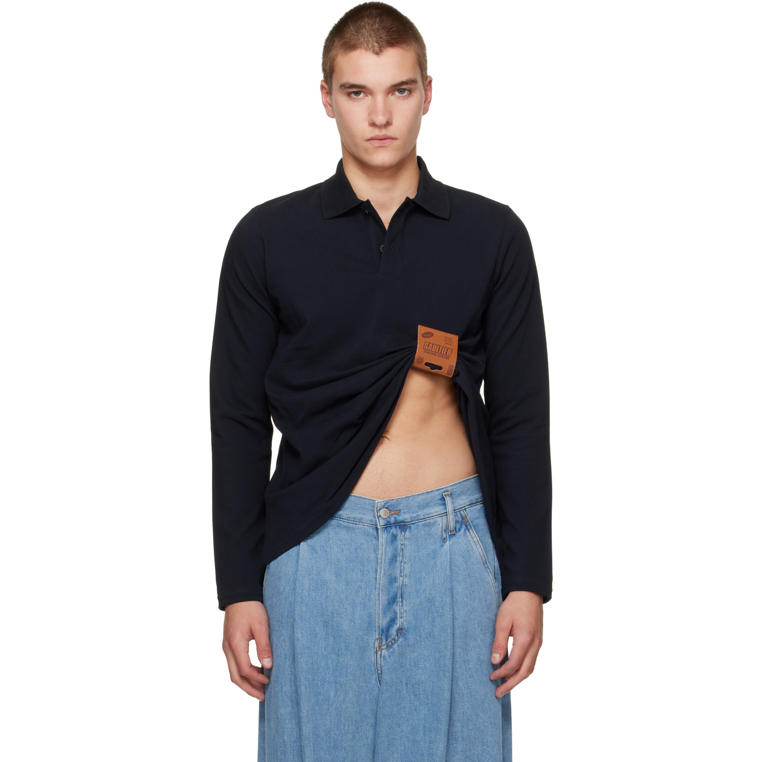 Jean Paul Gaultier Navy 'The Label' Polo