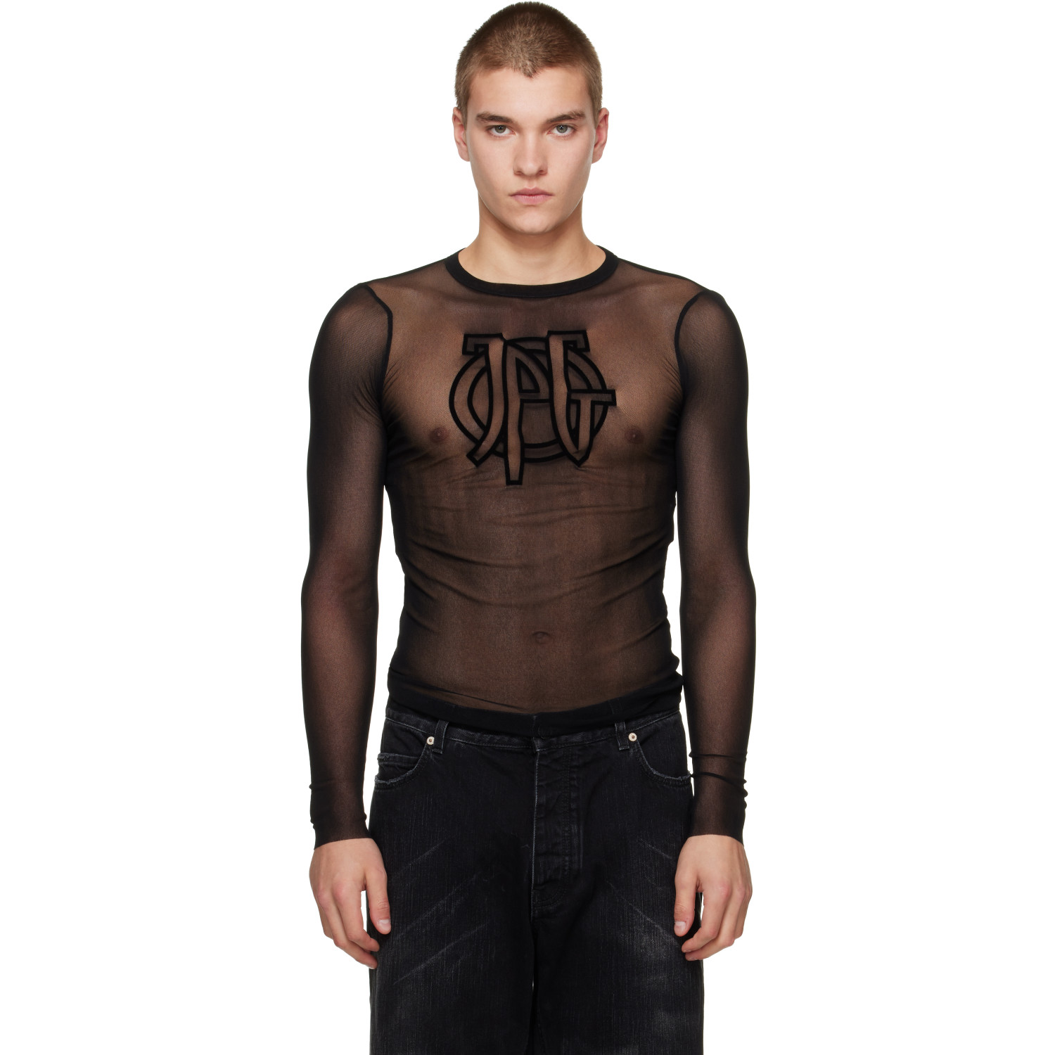 Jean Paul Gaultier Black 'The JPG Long-Sleeve' T-shirt
