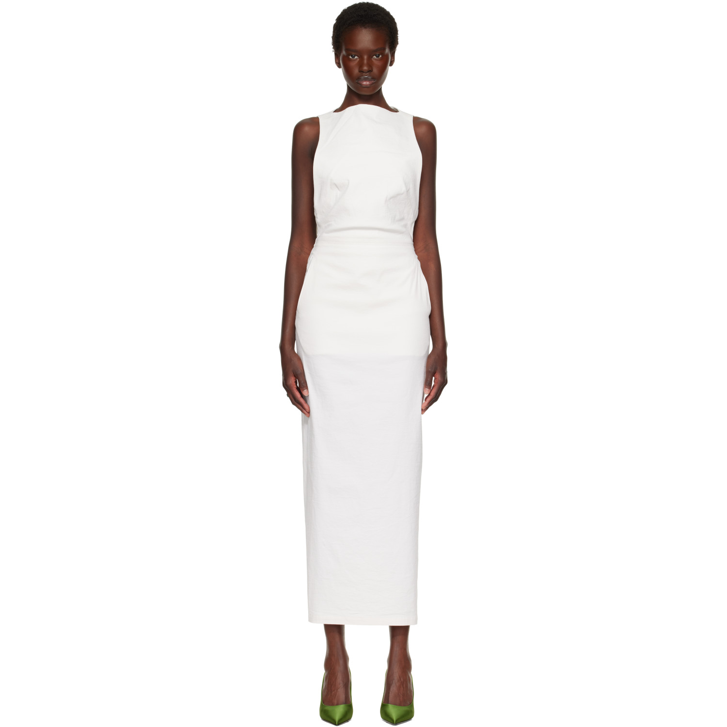 ISSEY MIYAKE Off-White Allow Maxi Dress