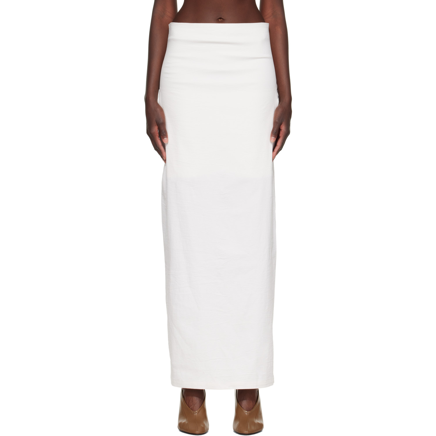 ISSEY MIYAKE Off-White Allow Maxi Skirt