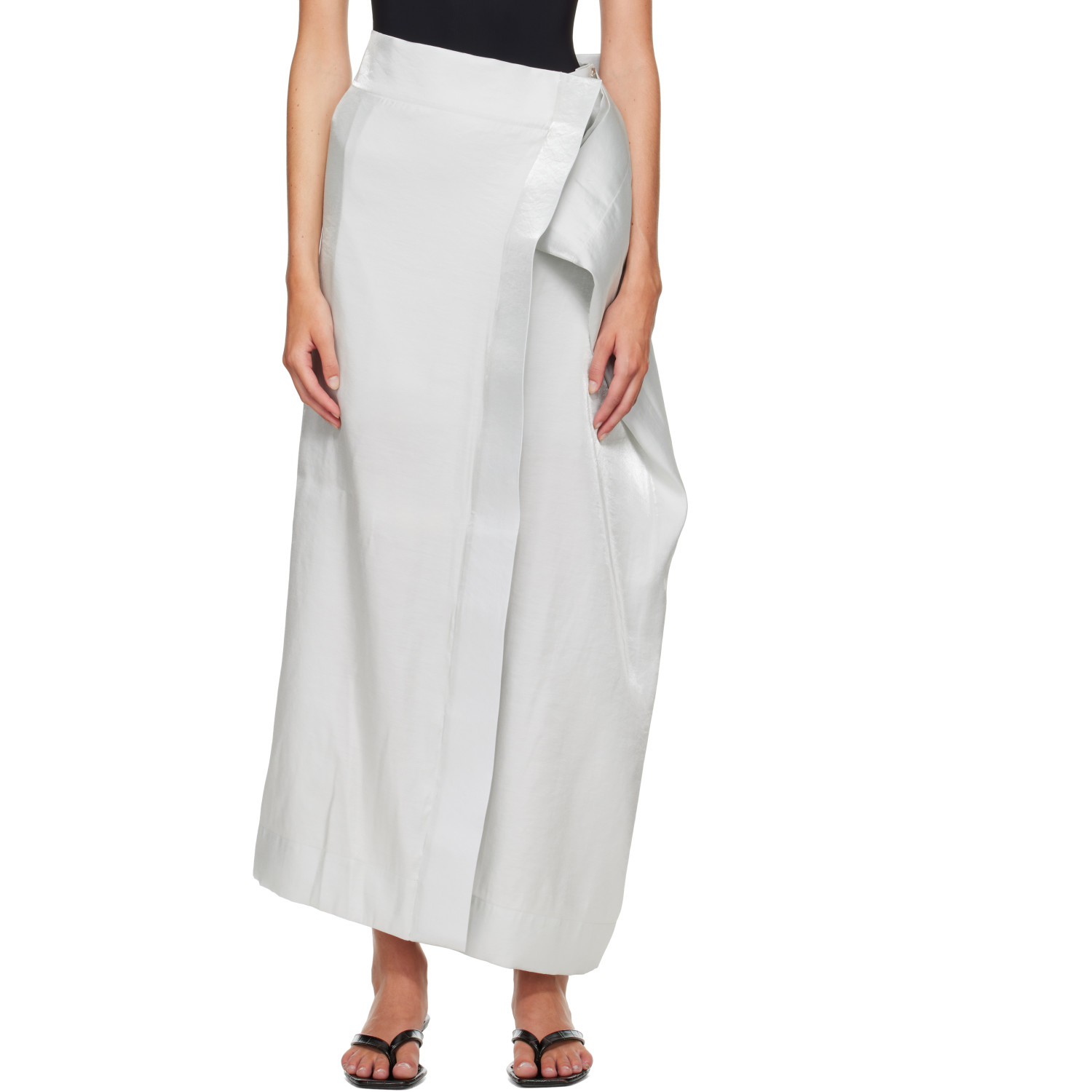 ISSEY MIYAKE SSENSE Exclusive Gray Mercury Maxi Skirt