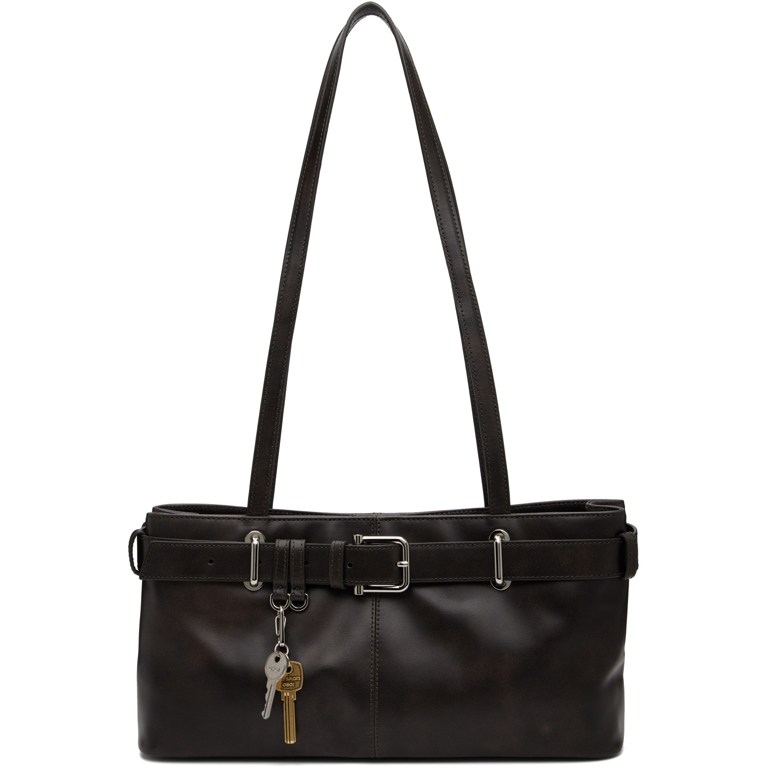 OSOI Brown Shoulder Brocle Bag