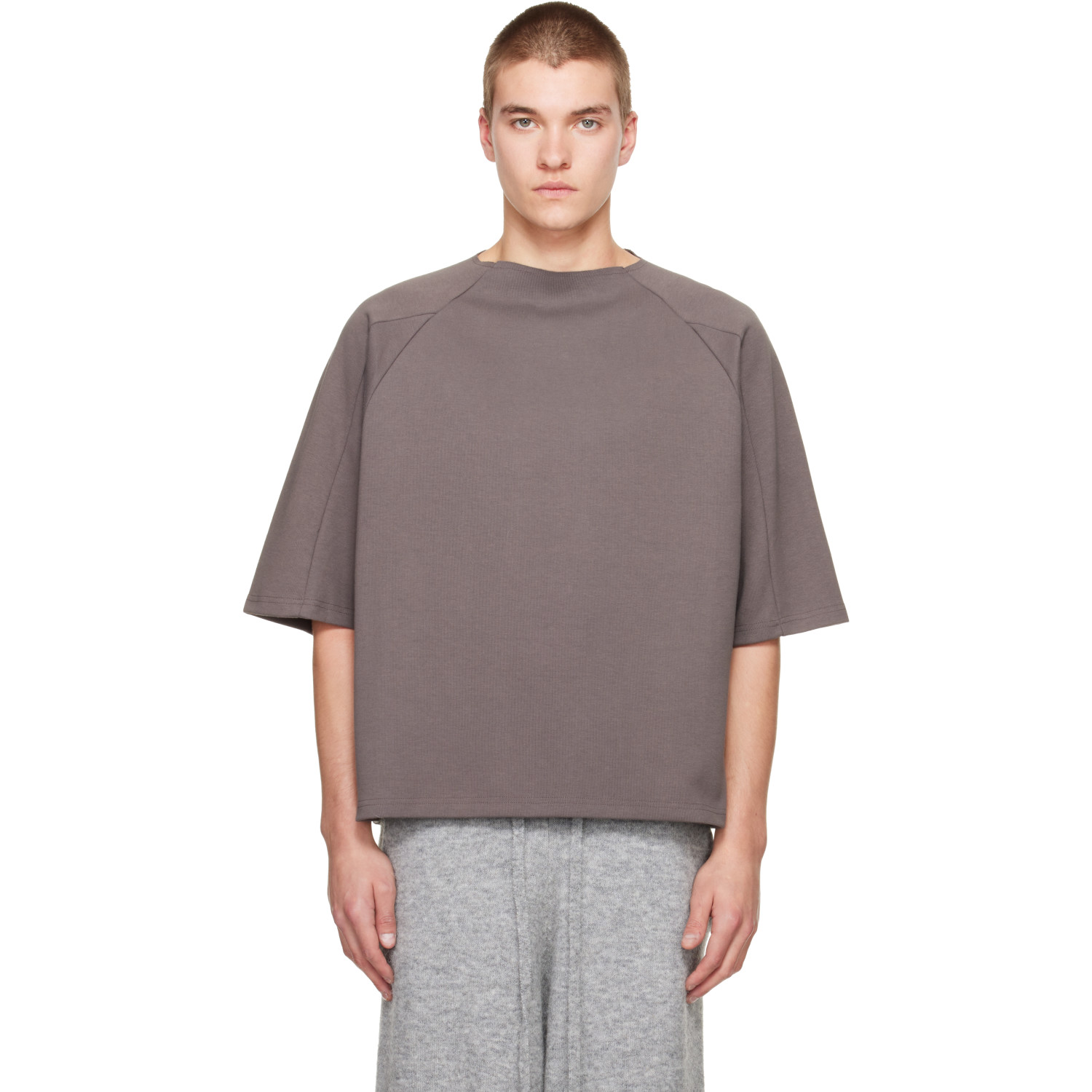 Seventh Brown Box Cut T-shirt