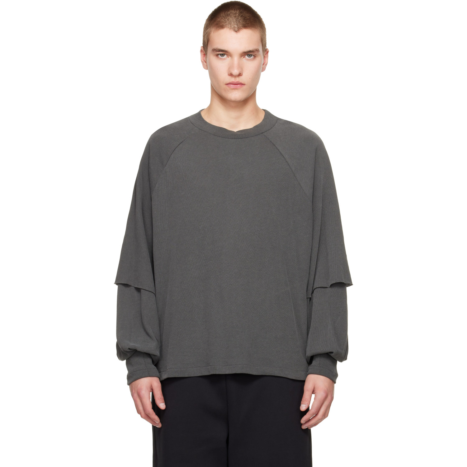 Seventh Gray Raglan Layered Longsleeve T-shirt