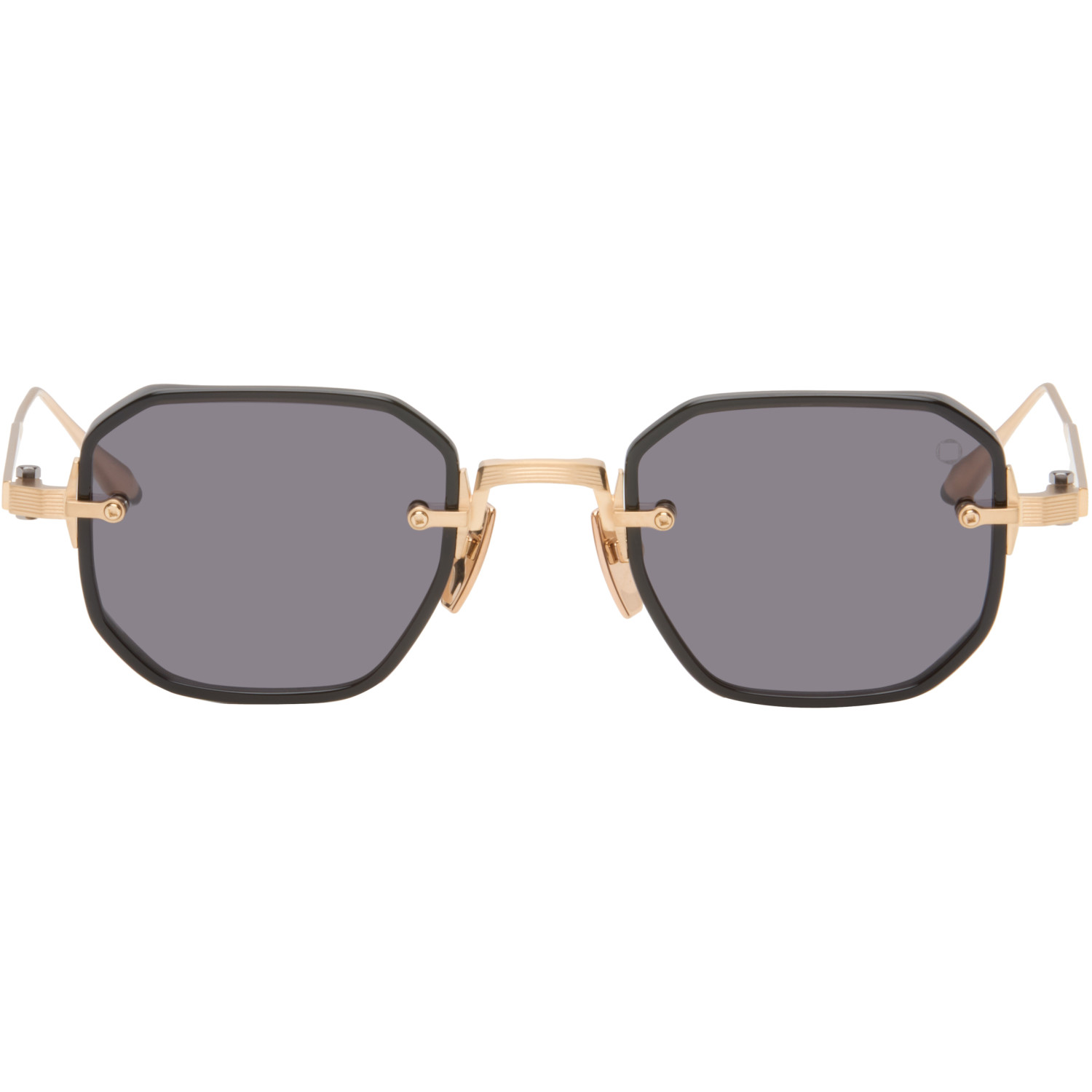 Akoni Black & Gold Juno-Two Sunglasses