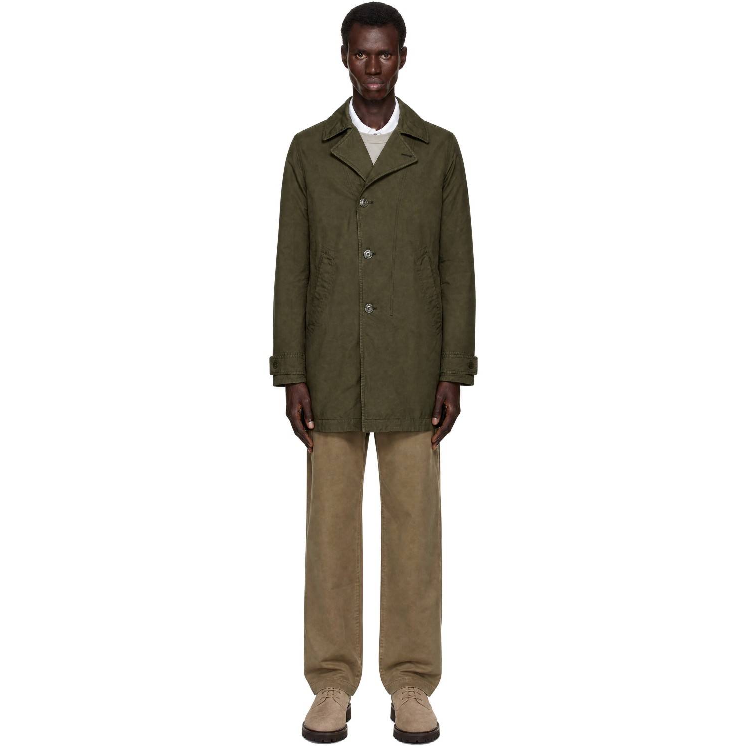Stone Island Green 4100027 David-TC S.I. Ghost Coat