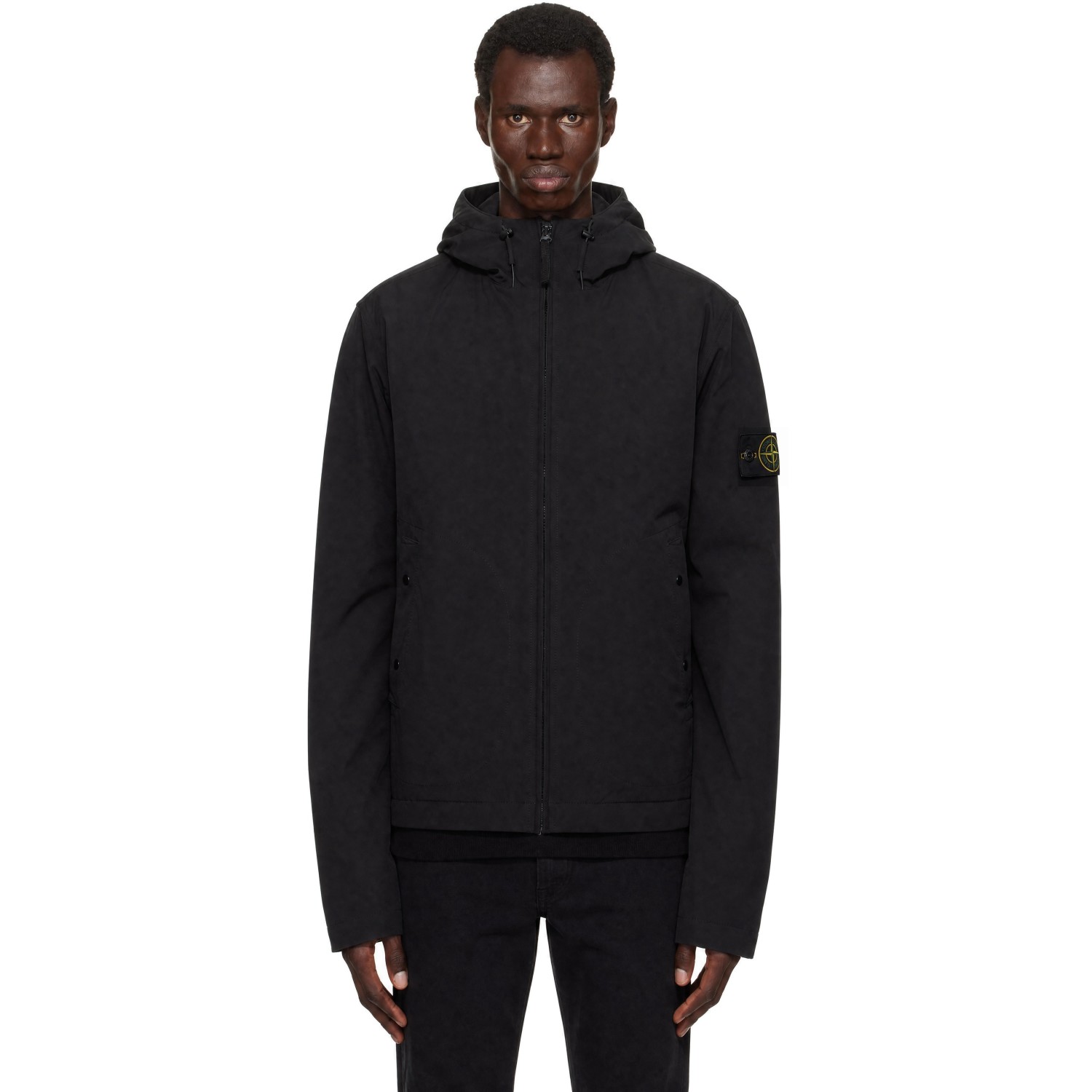 Stone Island Black 4100108 Soft Shell Short Parka Jacket