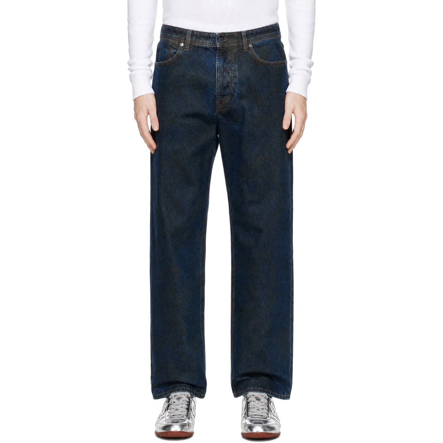 Stone Island Blue J100006 Laser Pigment Indigo Jeans