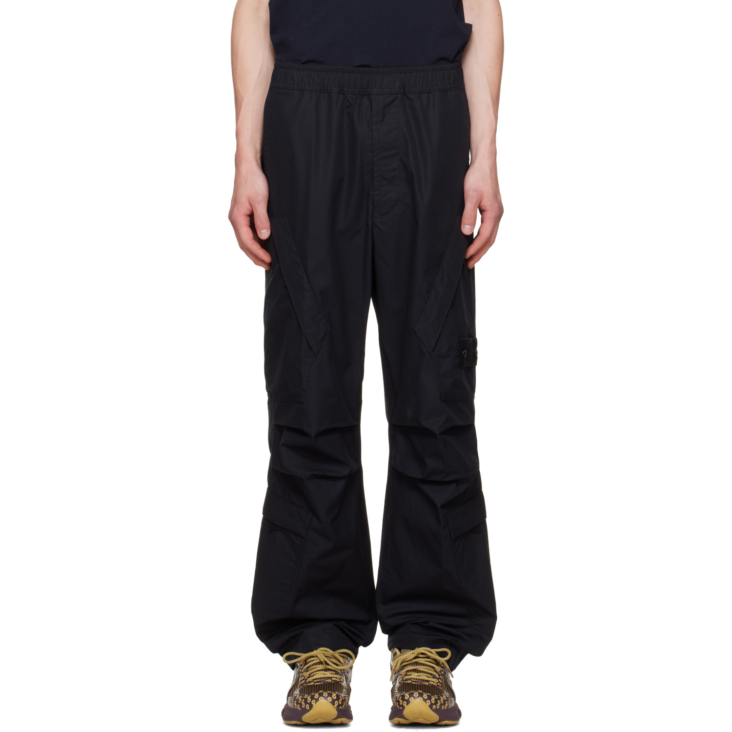 Stone Island Black 3100022 All-Weather Cotton Canvas Ghost Pants