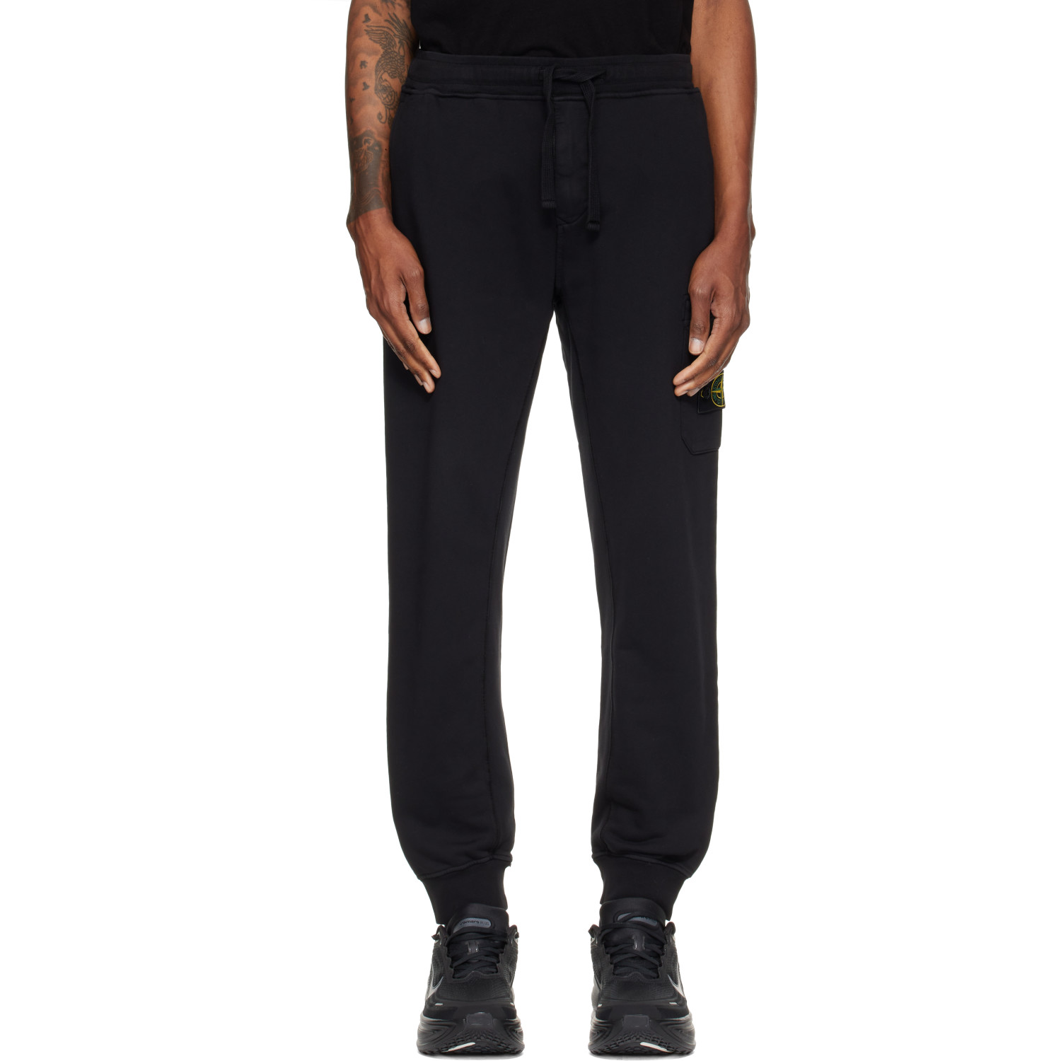 Stone Island Black 6200010 Organic Cotton Sweatpants
