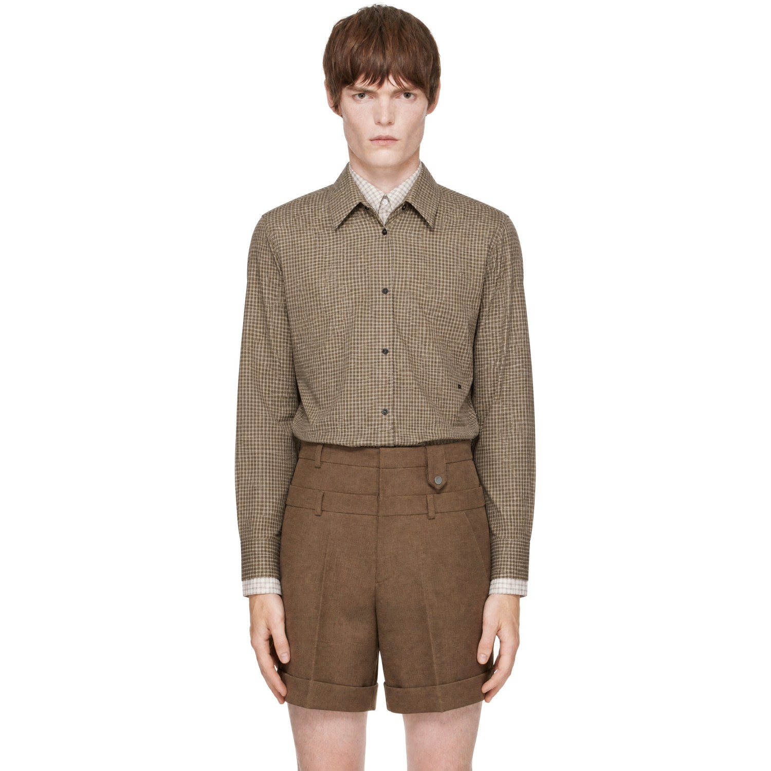 EGONlab Brown Layered Shirt
