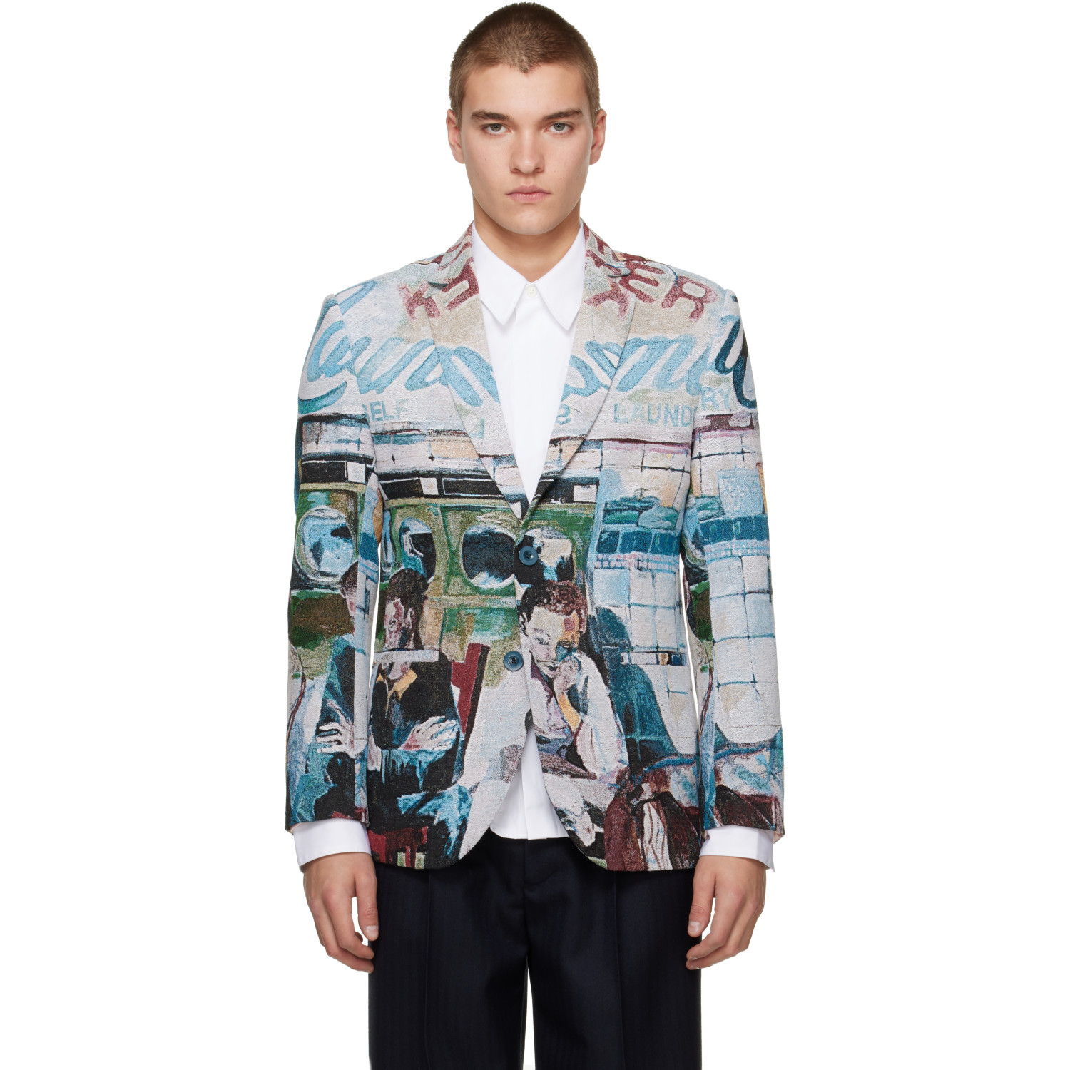 KidSuper Multicolor 'Sunday Mornings' Jacquard Jacket