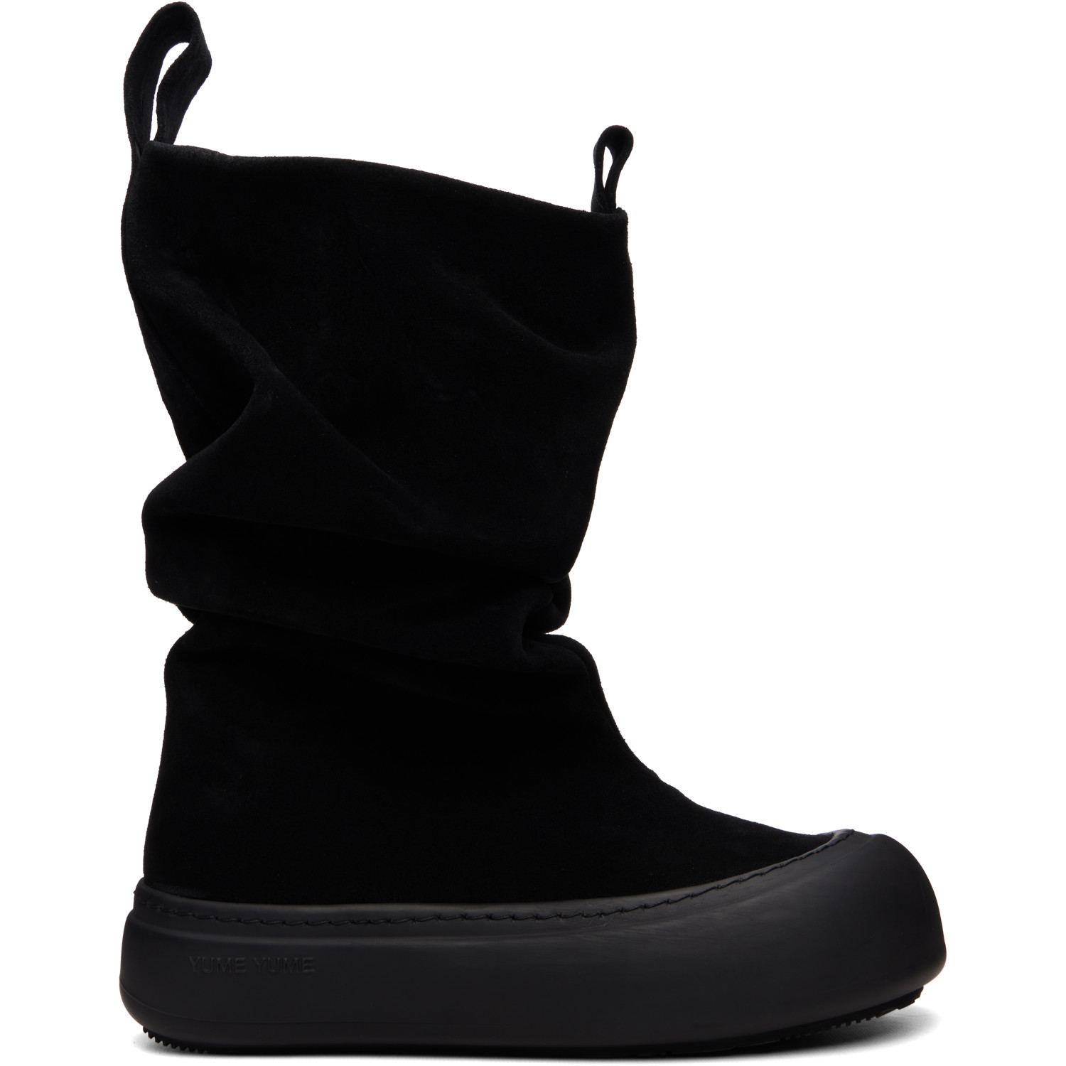 YUME YUME SSENSE Exclusive Black Low FIsherman Chelsea Boots