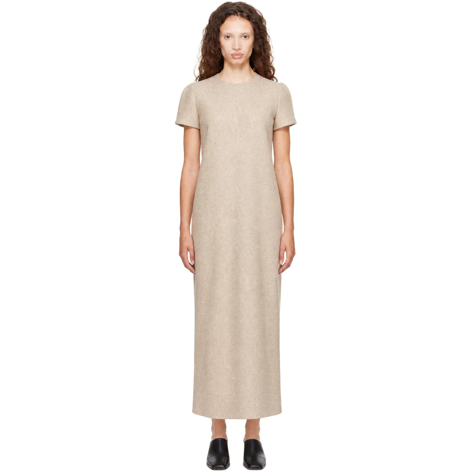 Lauren Manoogian Beige Lano Maxi Dress