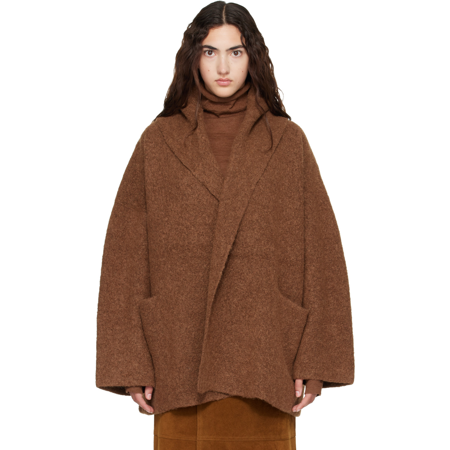 Lauren Manoogian Brown Double Face Coat