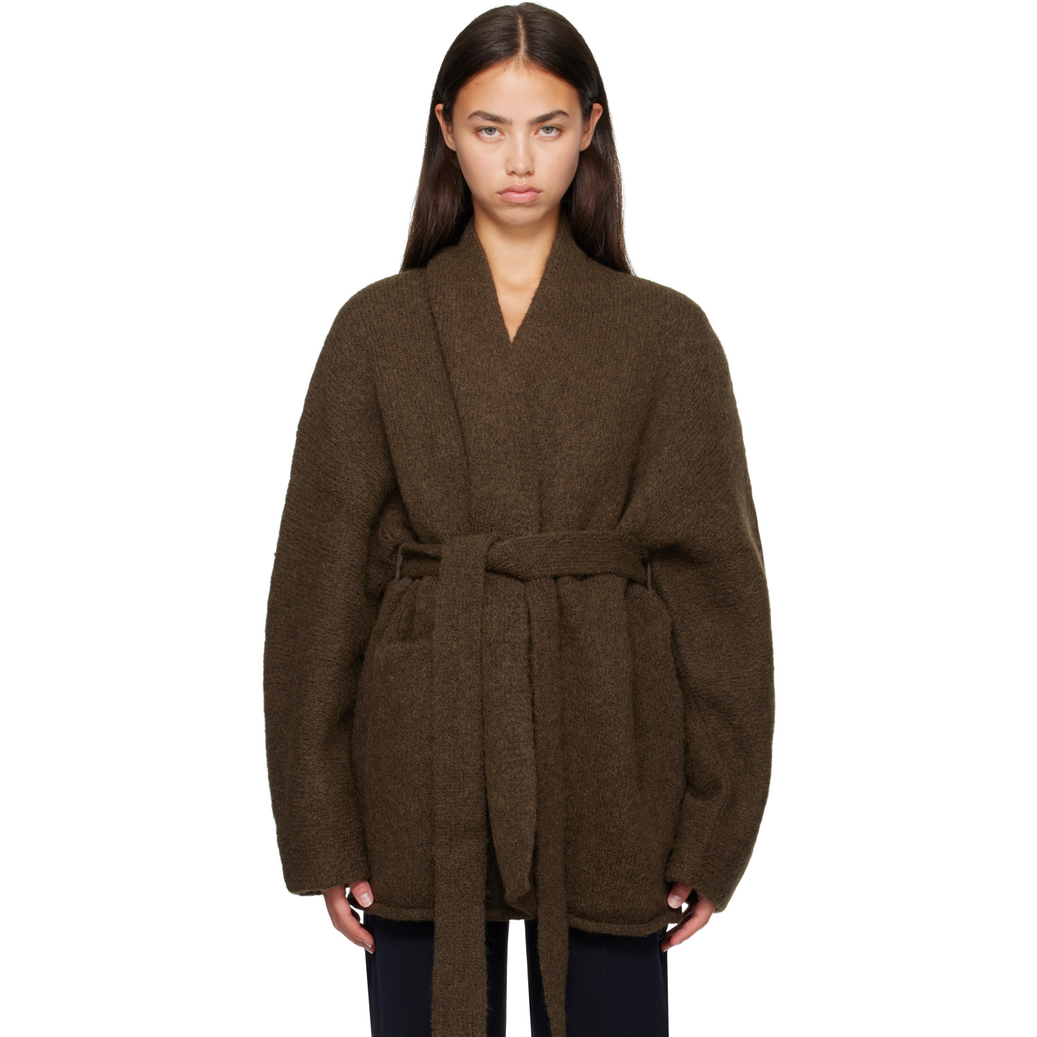 Lauren Manoogian Khaki Coto Cardigan