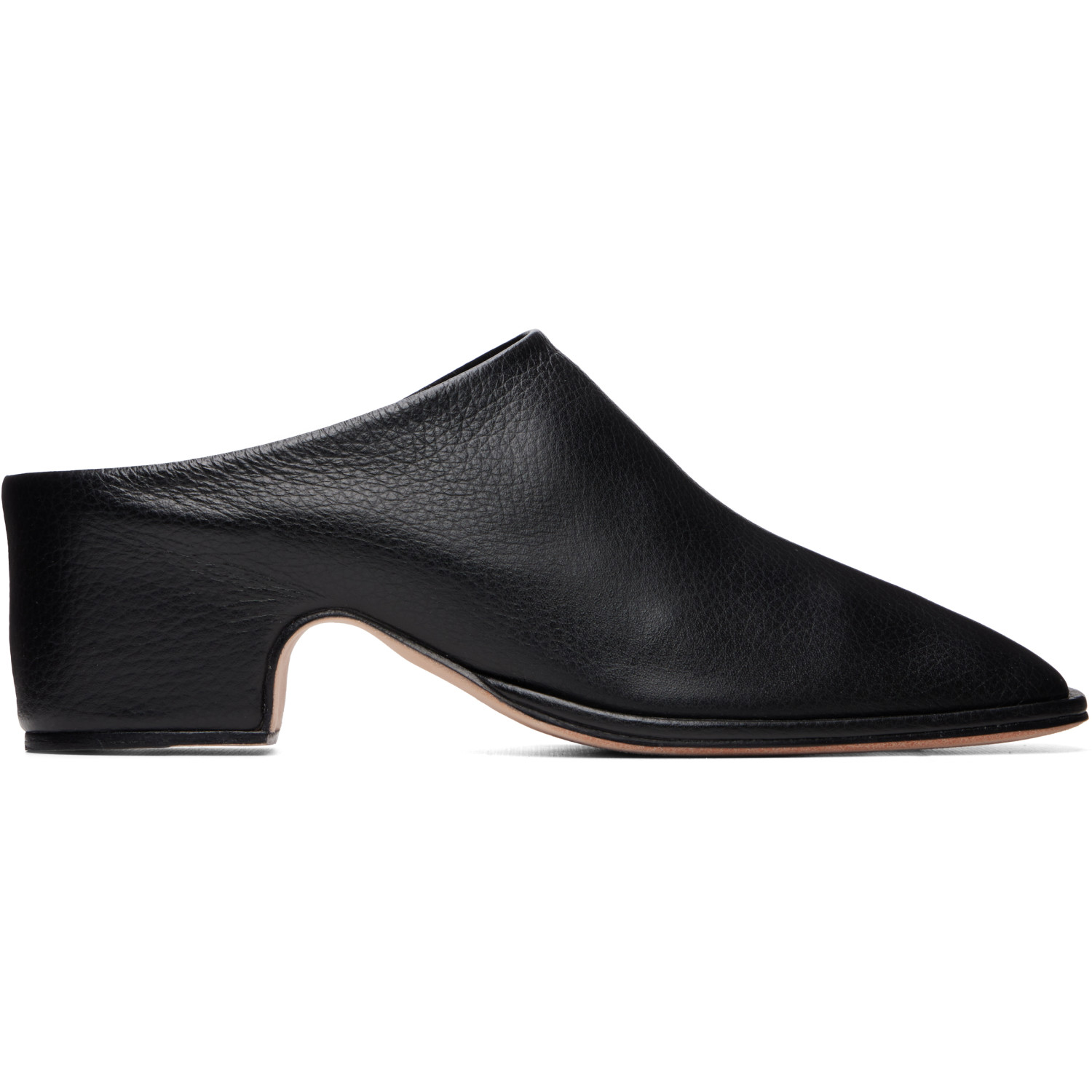 Lauren Manoogian Black Square Arch Mules