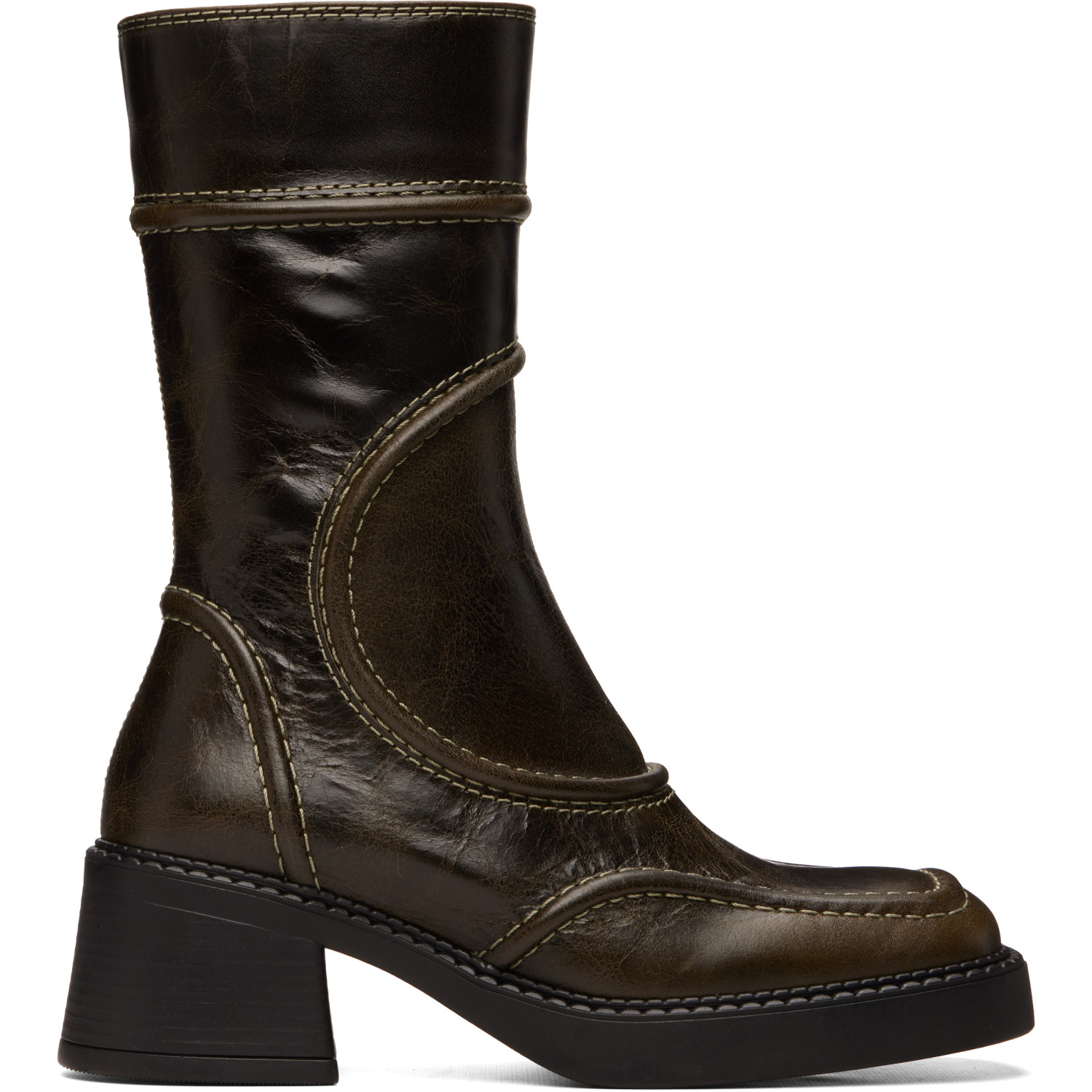 Miista Khaki Malene Boots