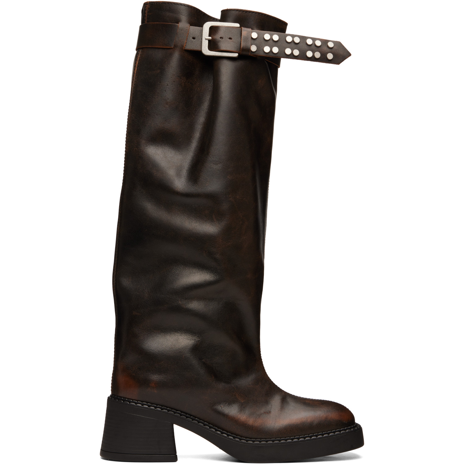 Miista Brown Kristel Tall Boots