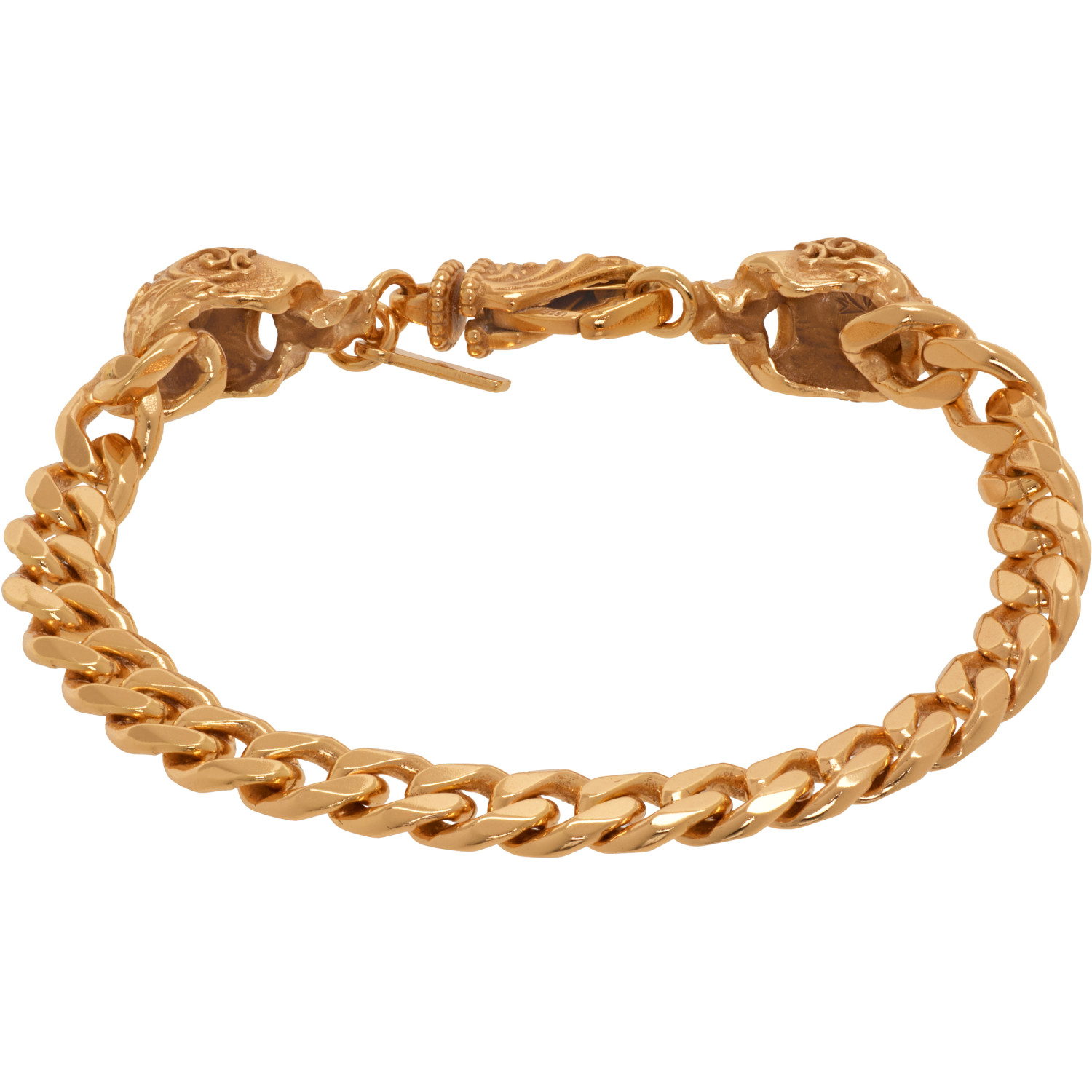 Emanuele Bicocchi Small Chain Skull Bracelet