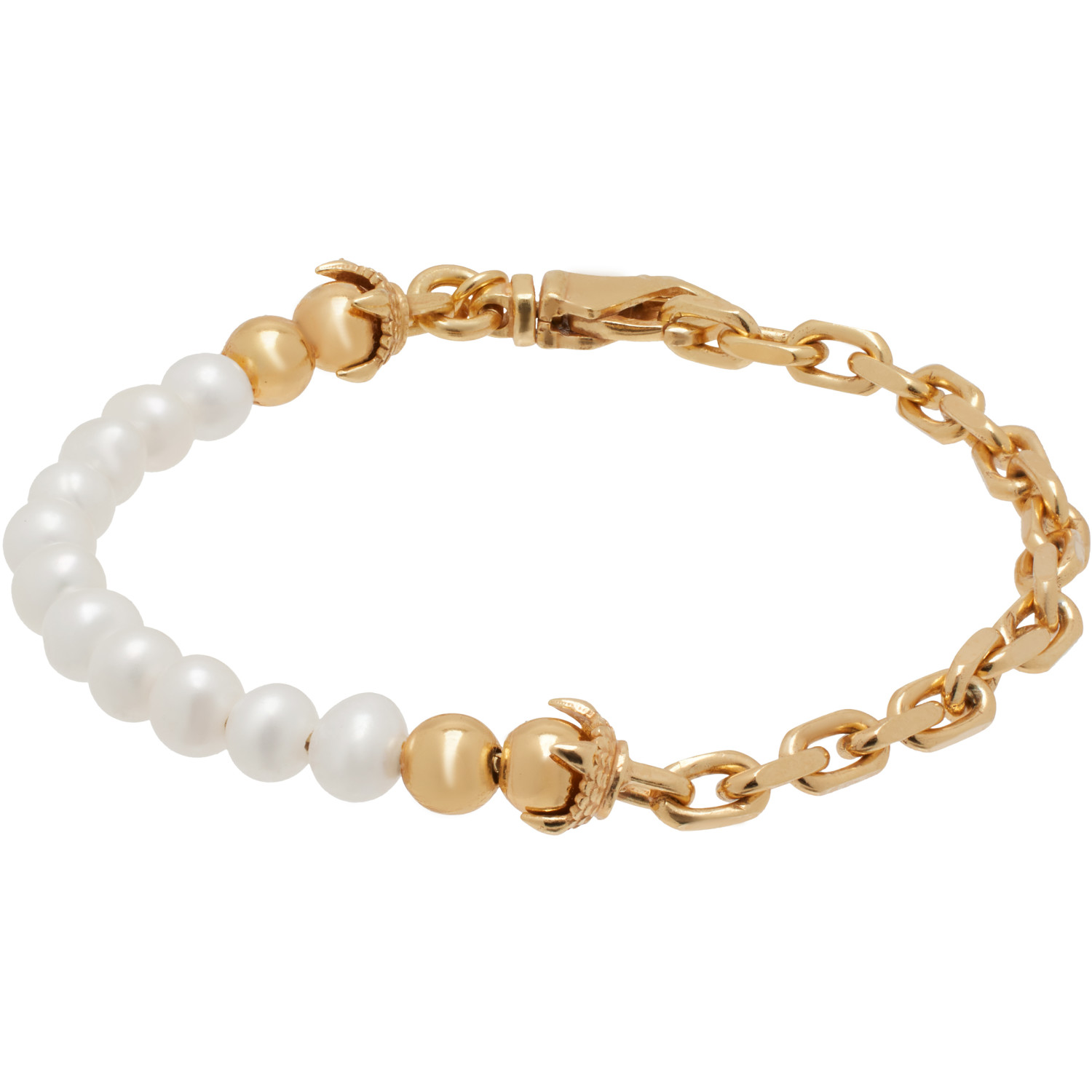 Emanuele Bicocchi SSENSE Exclusive Pearl Bracelet