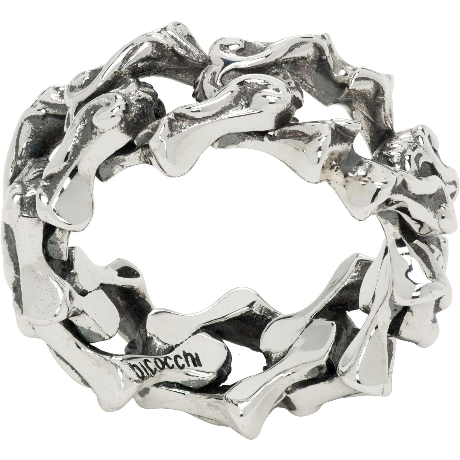 Emanuele Bicocchi Arabesque Sharp Link Ring