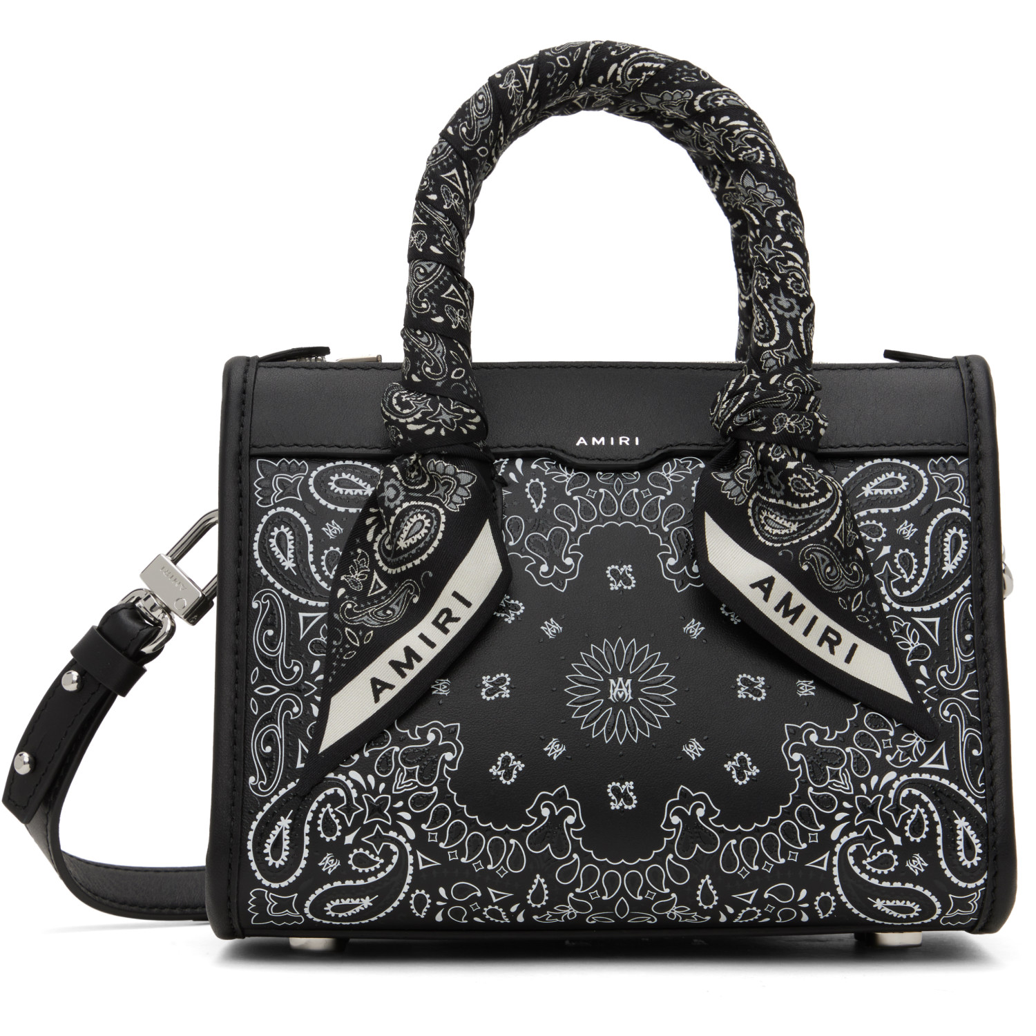 AMIRI Black Bandana Micro Triangle Bag