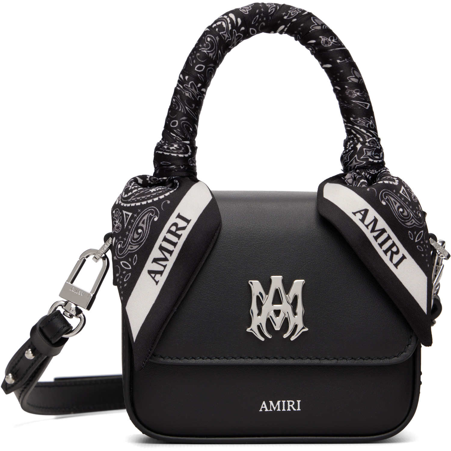 AMIRI Black Nano MA Bag