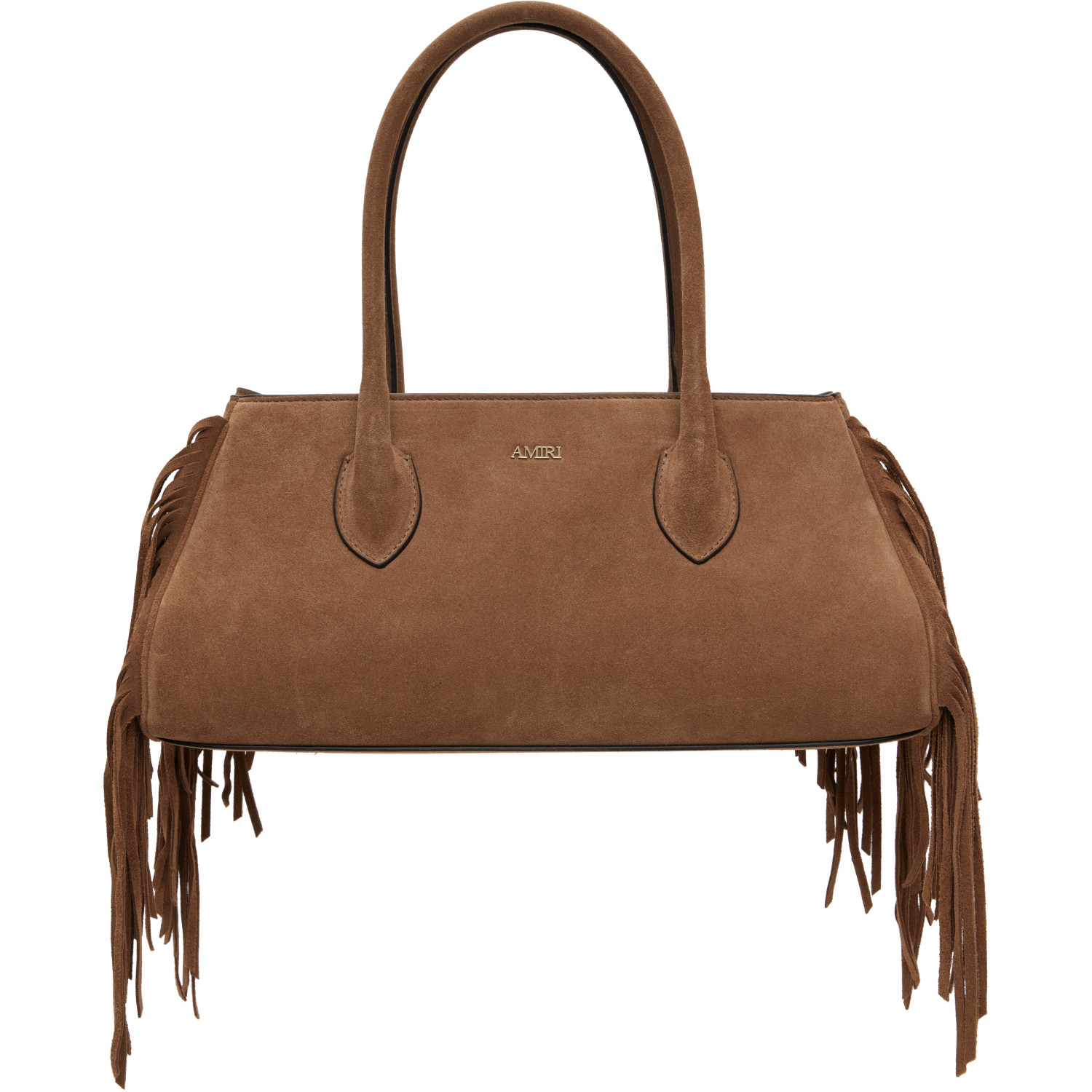 AMIRI Brown Suede Fringe Honey 40 Shoulder Bag